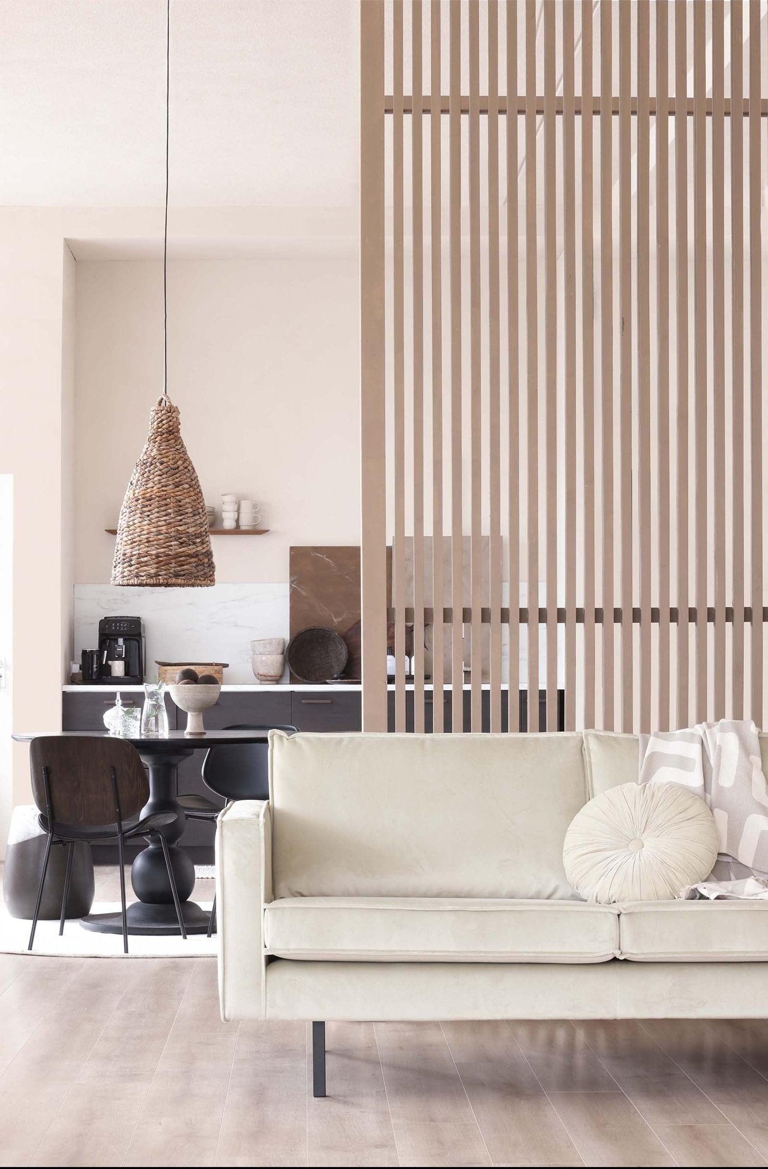 2.5-seater velvet sofa Rodeo Khaki