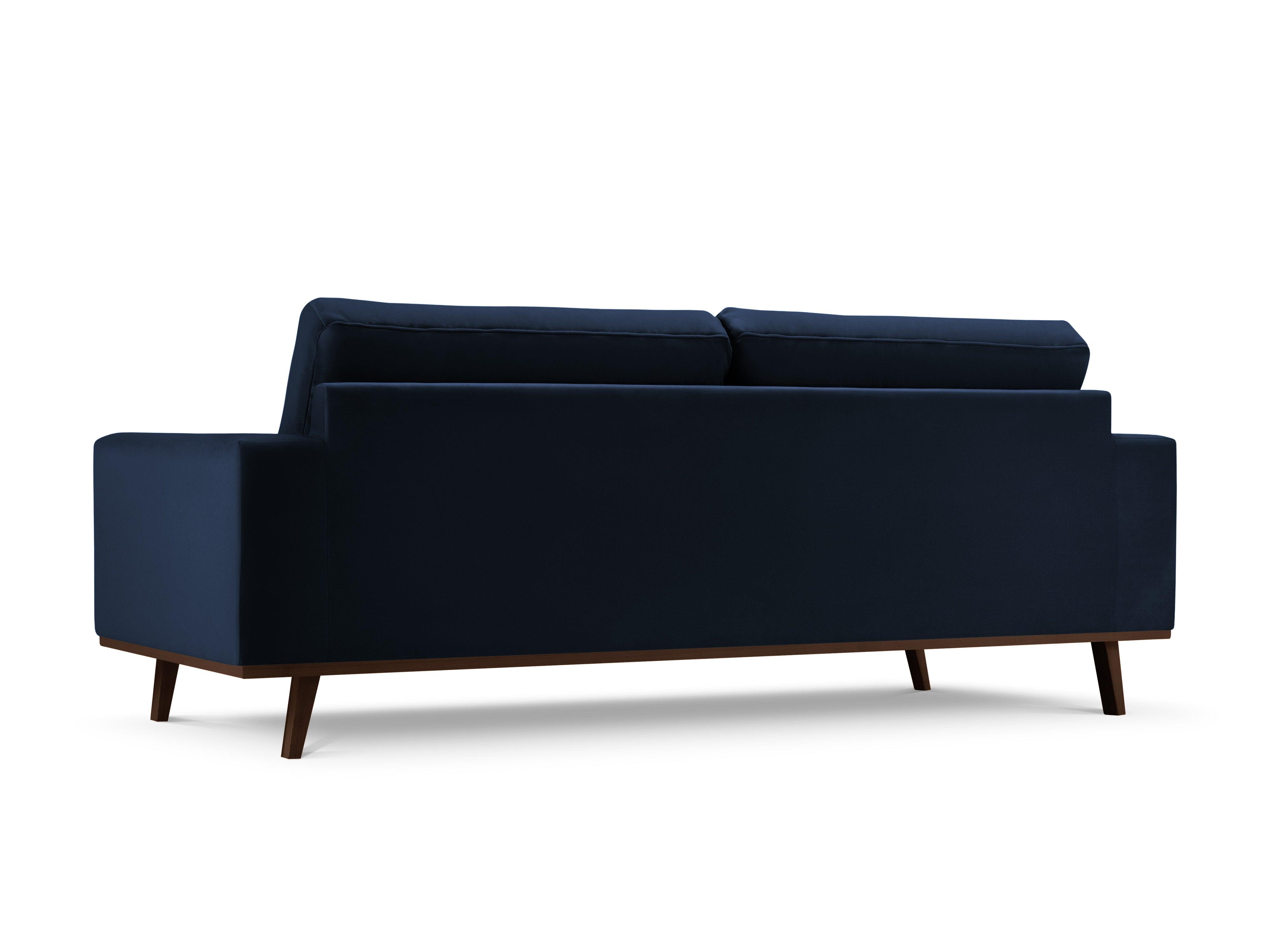 Sofa aksamitna 3-osobowa HEBE granat królewski Mazzini Sofas Eye on Design