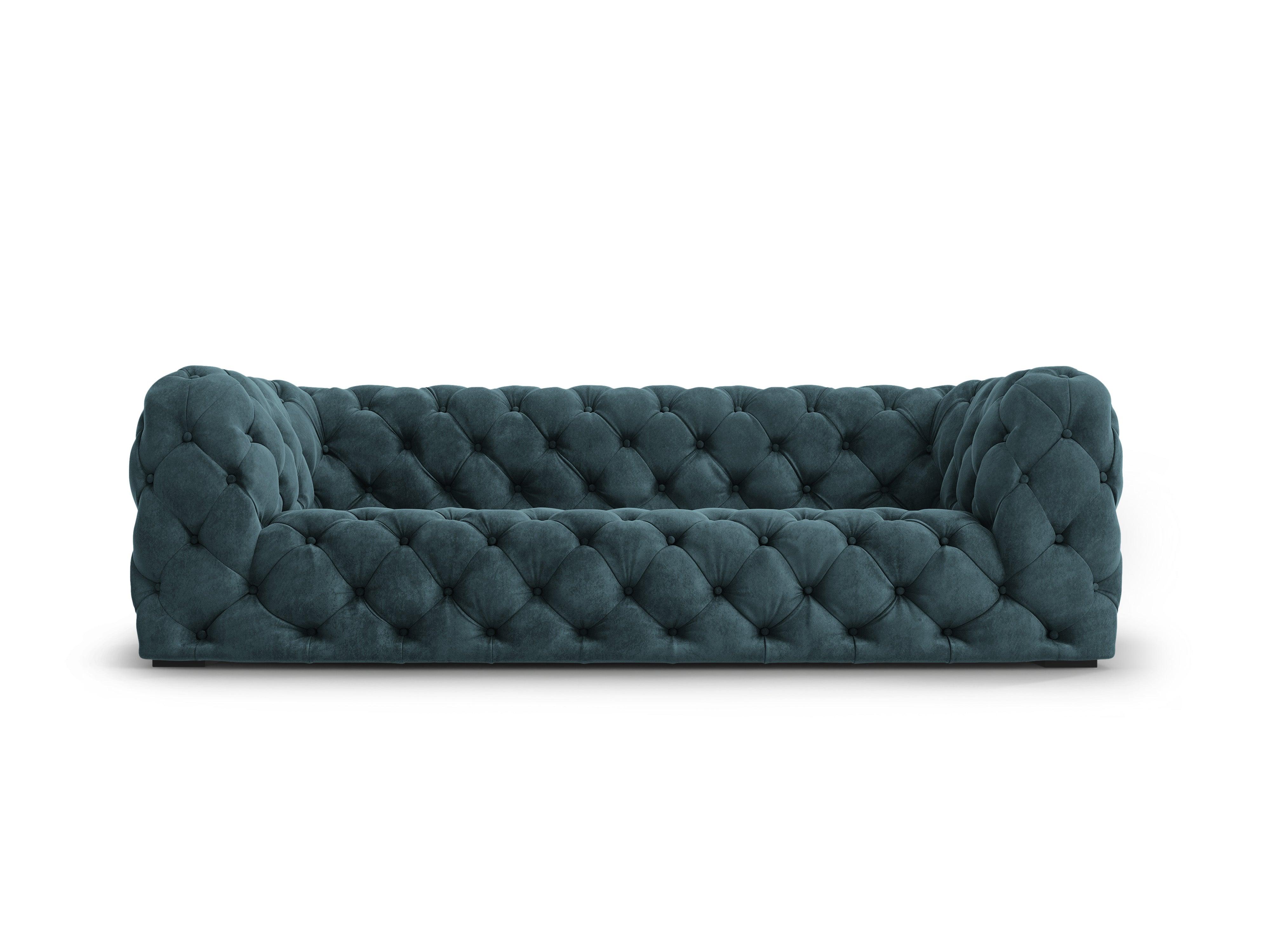Sofa aksamitna 3-osobowa LOGE petrol Windsor & Co Eye on Design