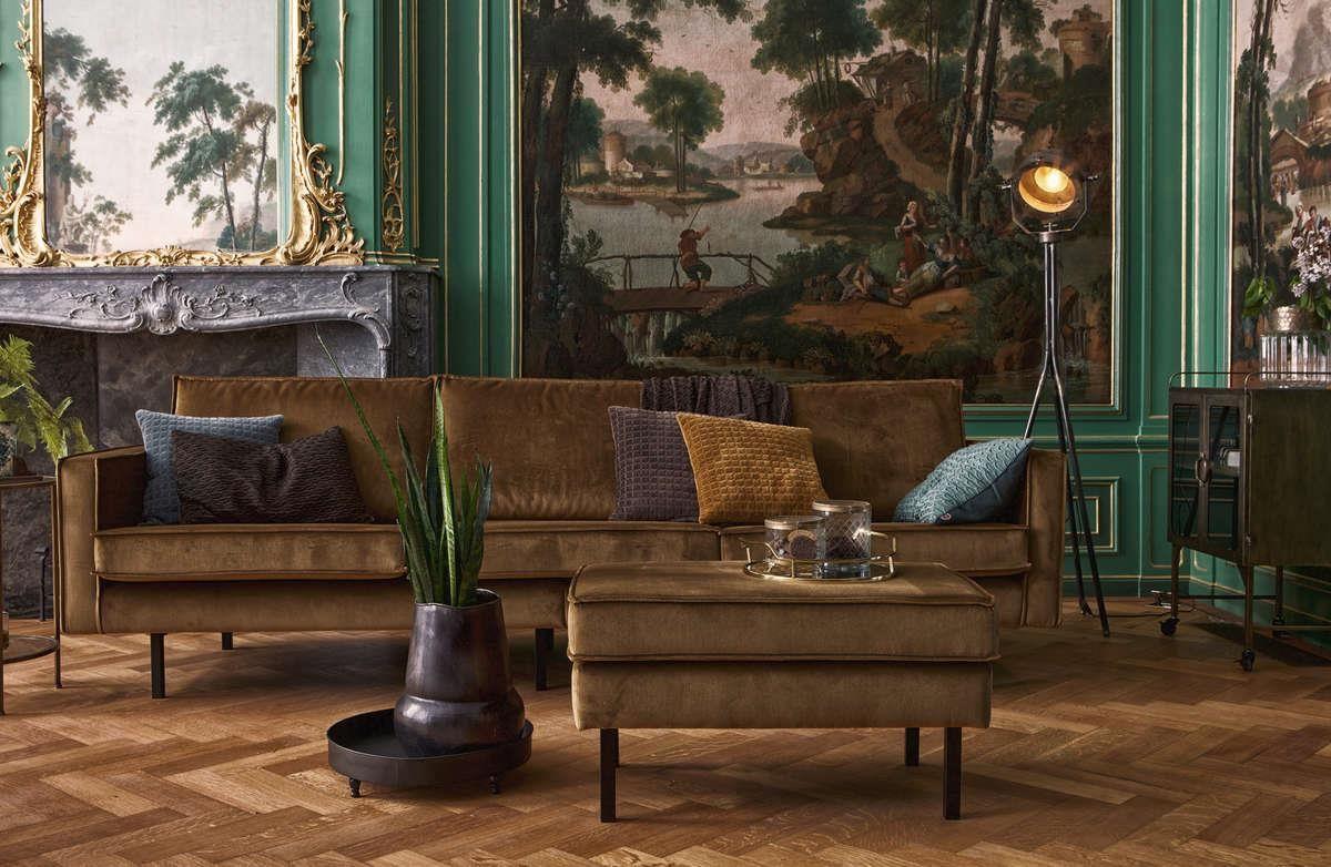 Sofa aksamitna 3-osobowa RODEO zielony Be Pure Eye on Design