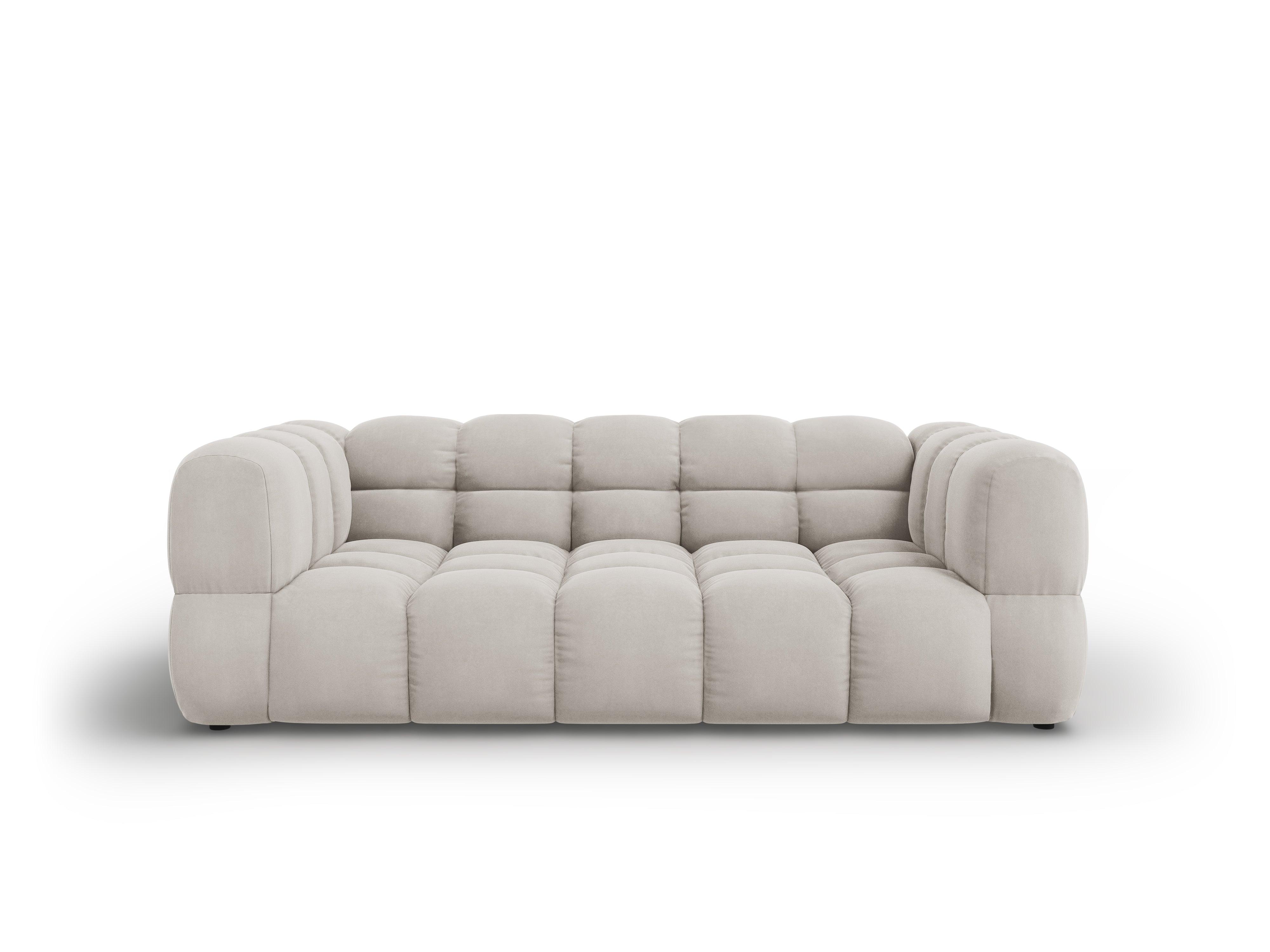 Sofa aksamitna 3-osobowa SKY kość słoniowa Cosmopolitan Design Eye on Design