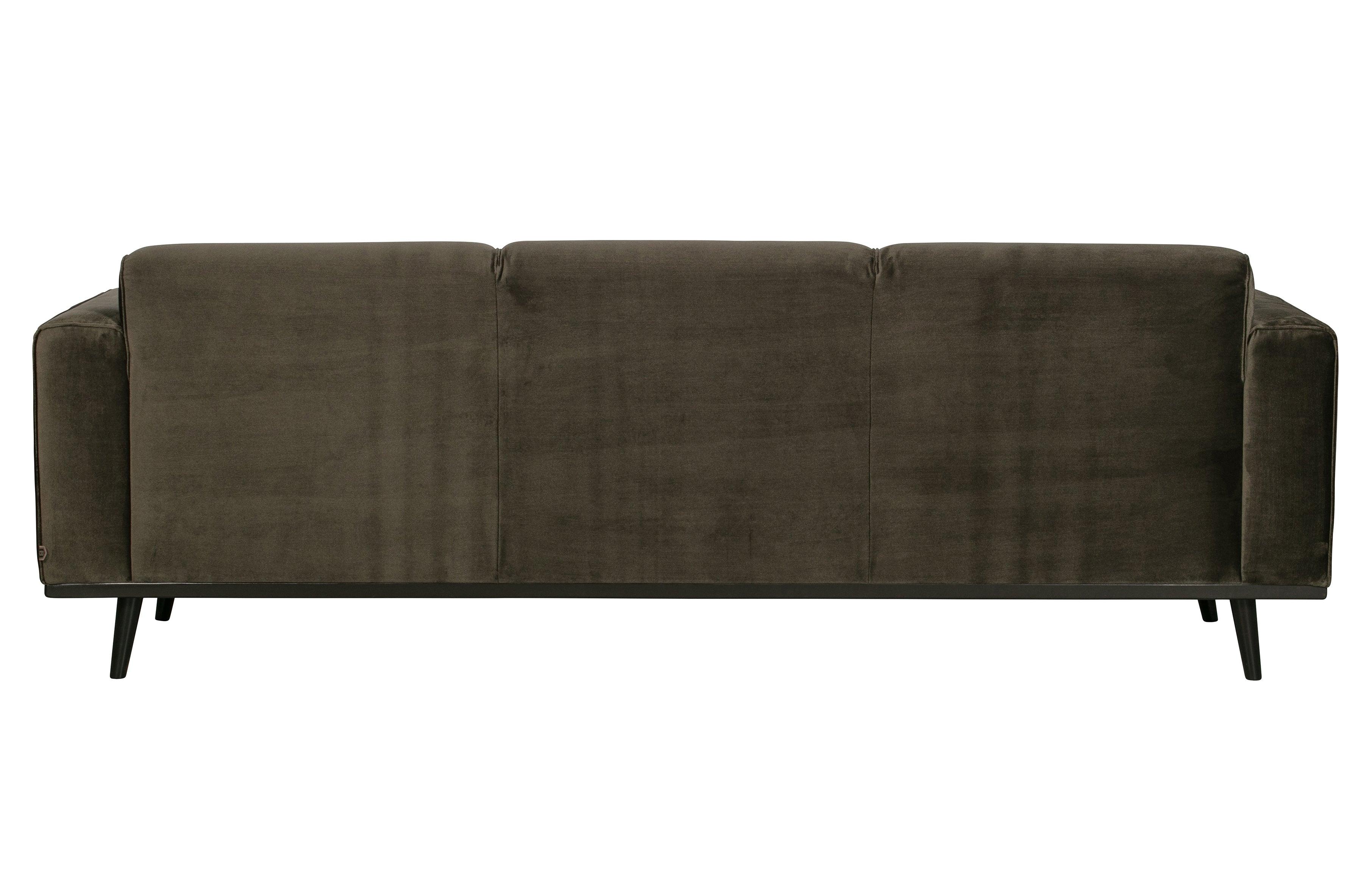 Sofa aksamitna 3-osobowa STATEMENT ciemnozielony Be Pure Eye on Design