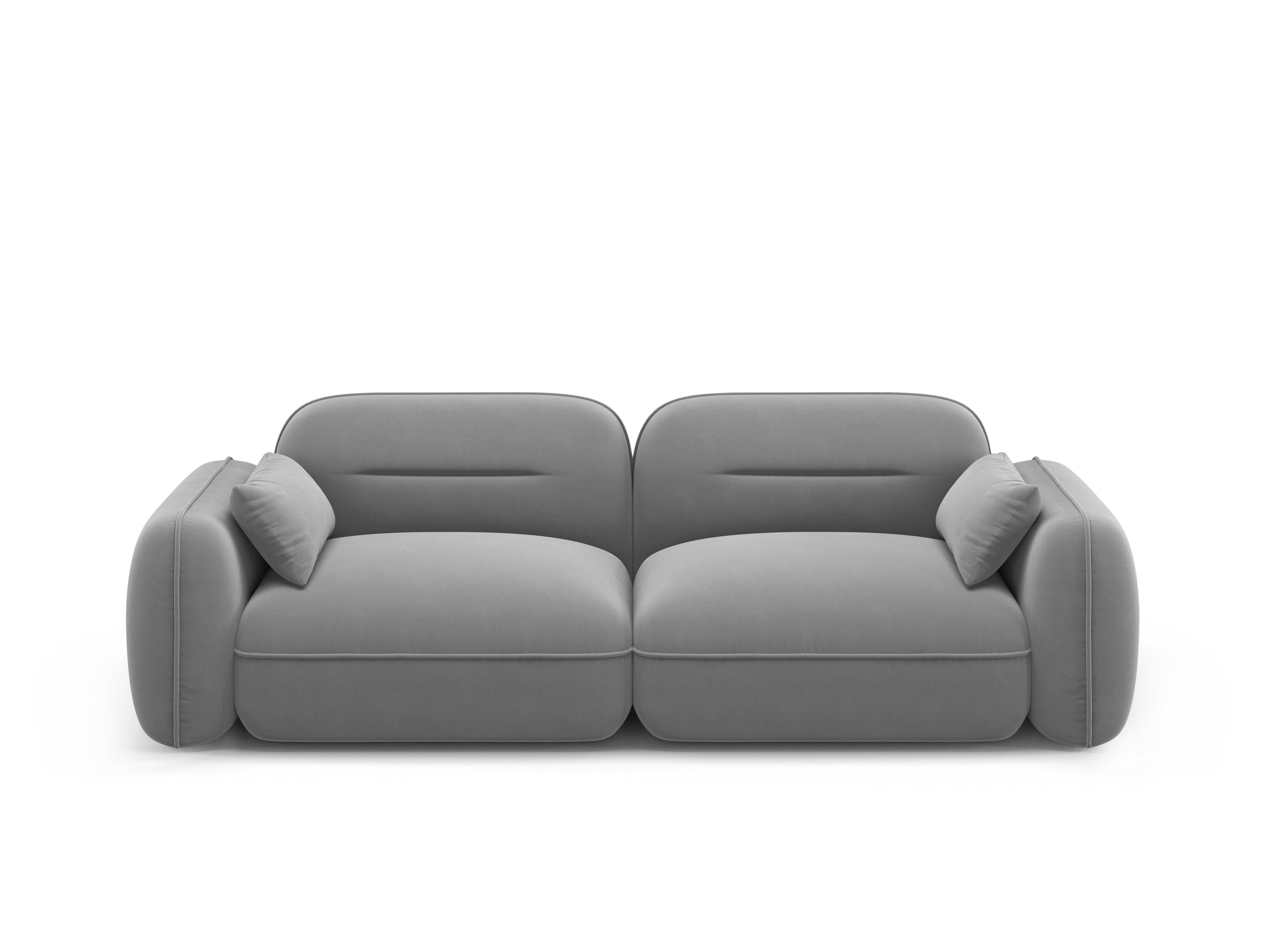 Sofa modułowa aksamitna 3-osobowa SYDNEY jasnoszary Cosmopolitan Design Eye on Design