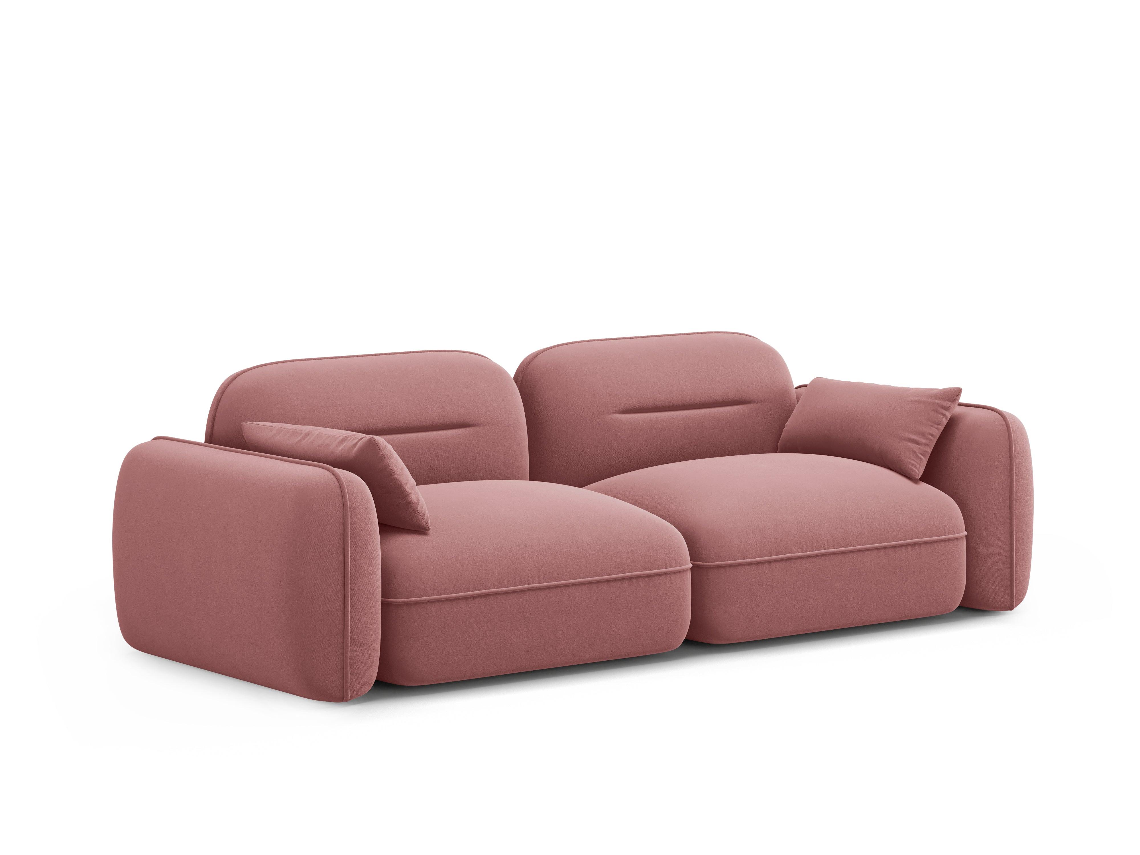 Sofa modułowa aksamitna 3-osobowa SYDNEY łososiowa Cosmopolitan Design Eye on Design