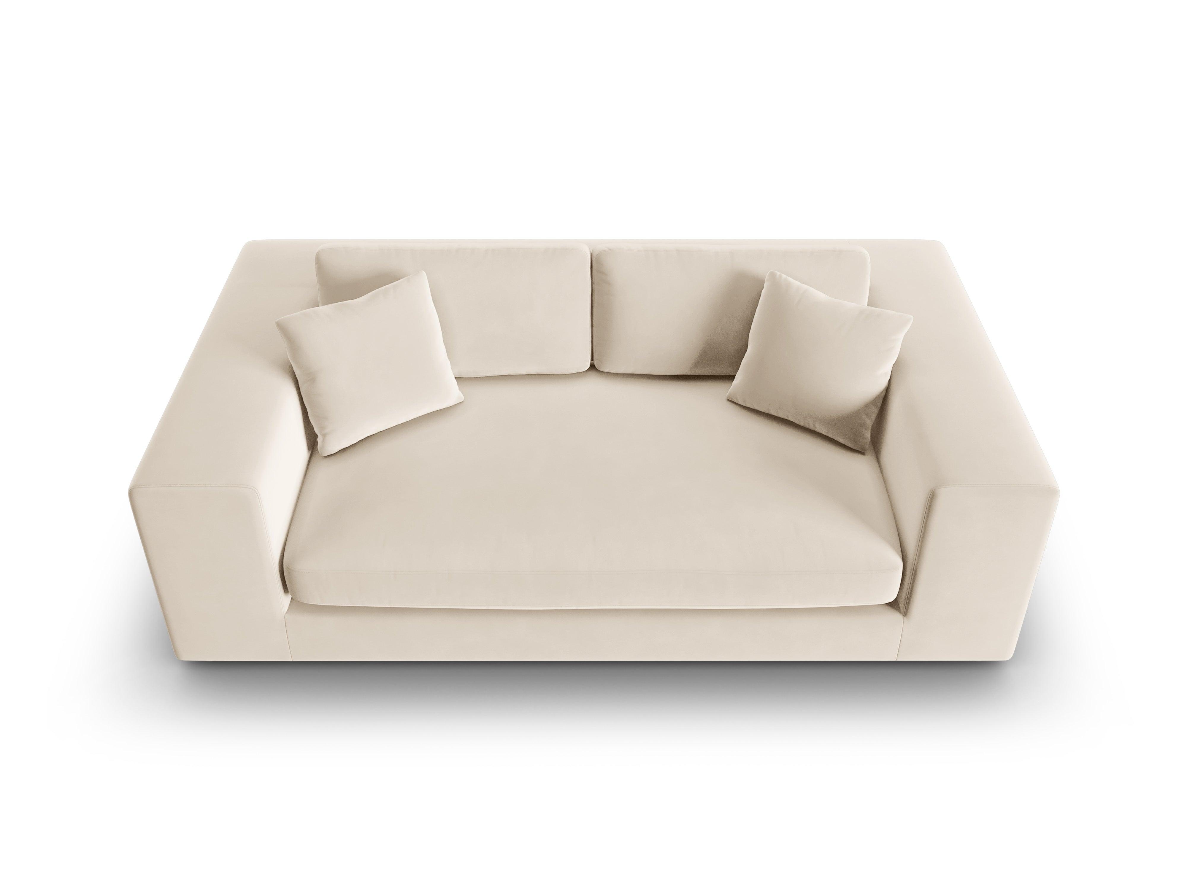 Sofa aksamitna 3-osobowa TENDANCE beżowy CXL by Christian Lacroix Eye on Design