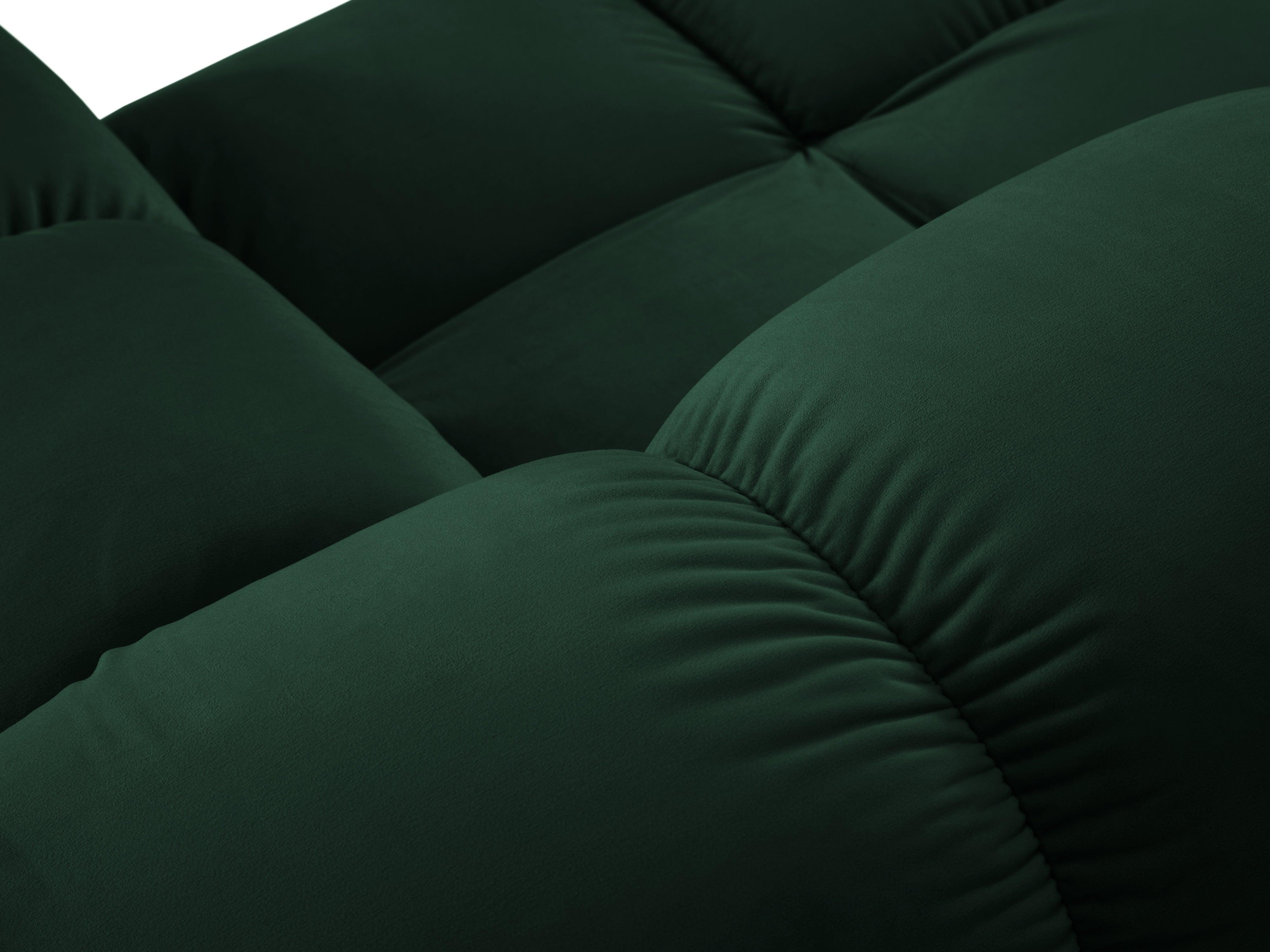 Sofa aksamitna 3-osobowa TROPEA butelkowa zieleń Milo Casa Eye on Design