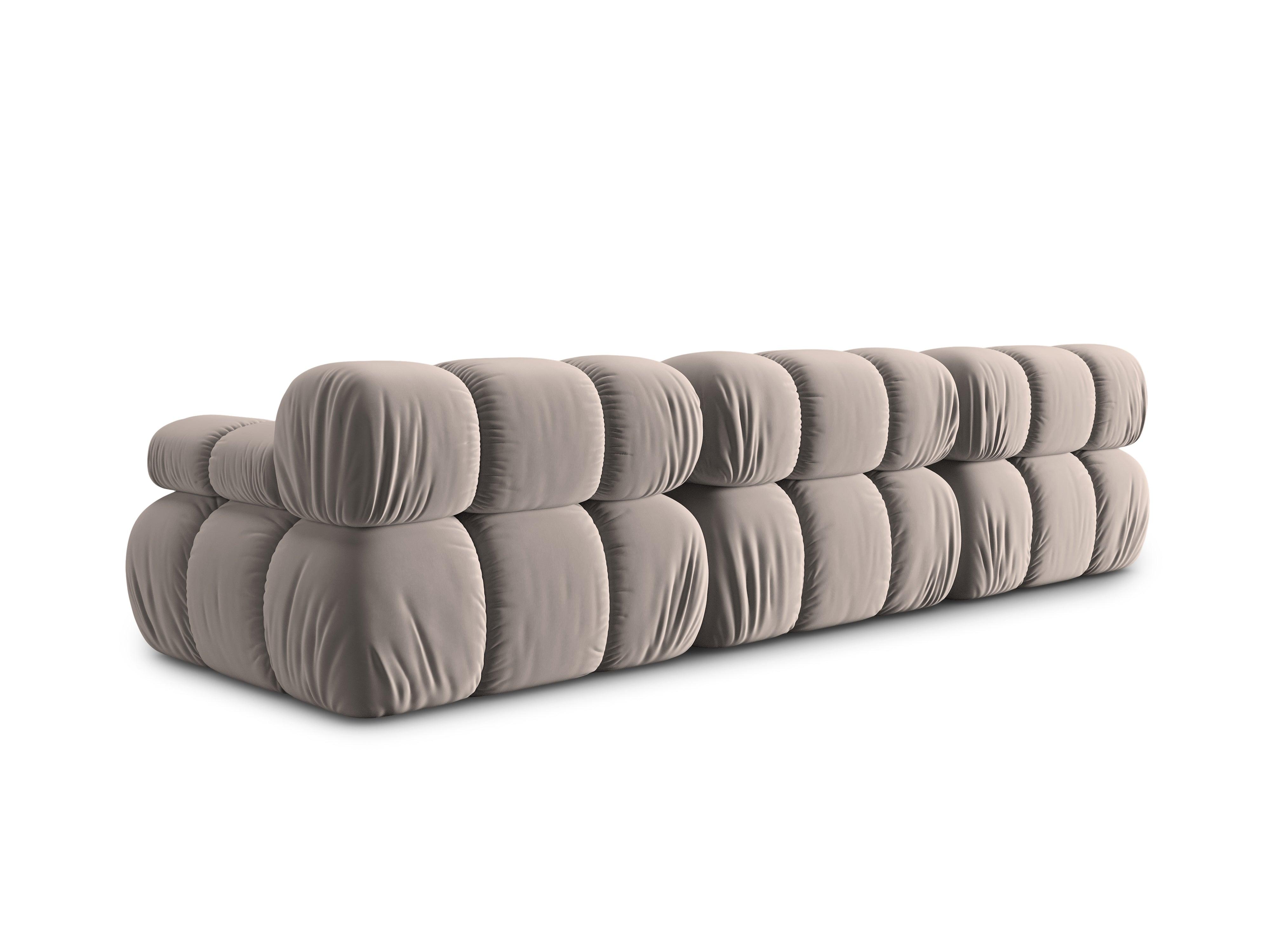 Sofa aksamitna 3-osobowa TROPEA cappuccino Milo Casa Eye on Design