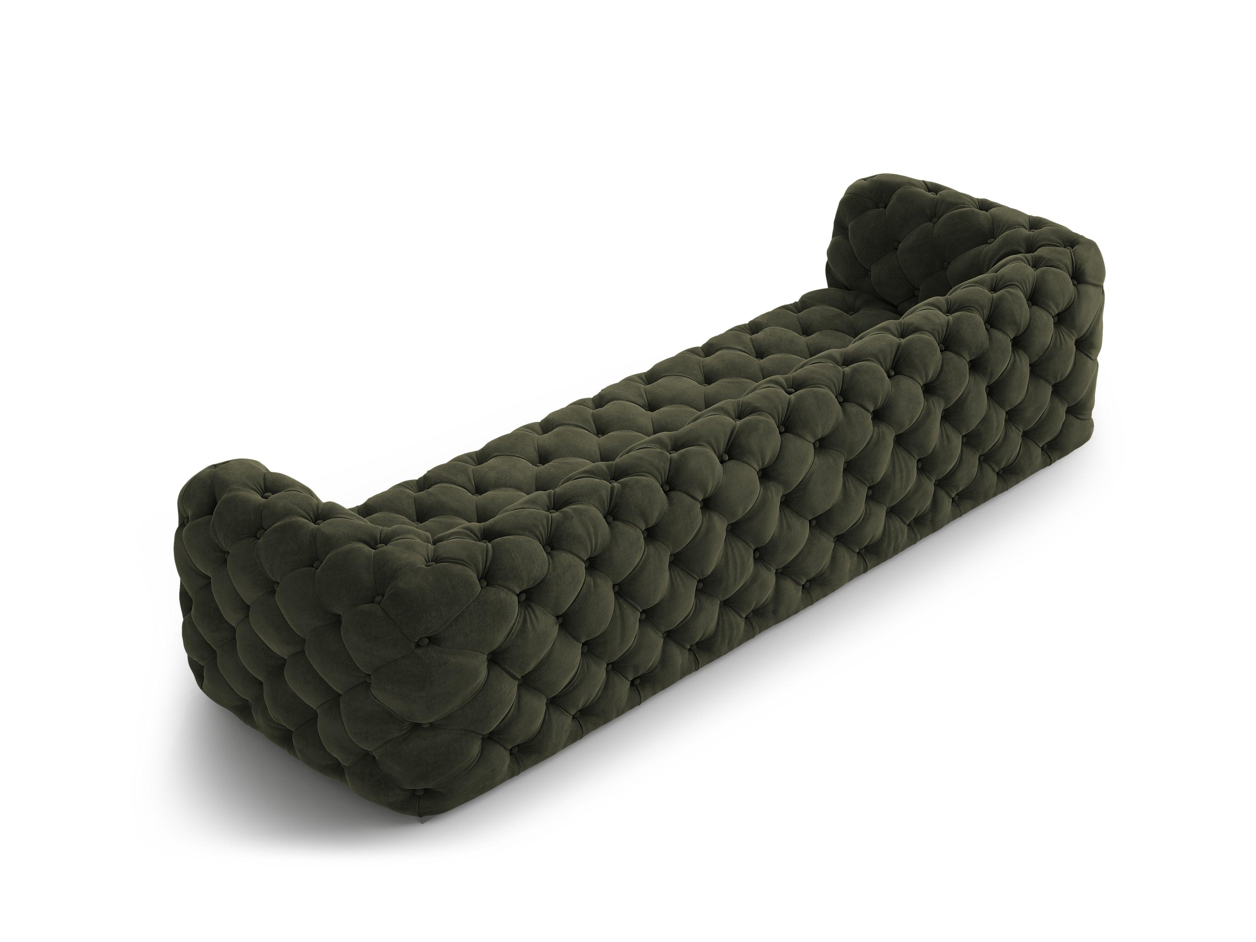 Sofa aksamitna 4-osobowa LOGE ciemnozielony Windsor & Co Eye on Design