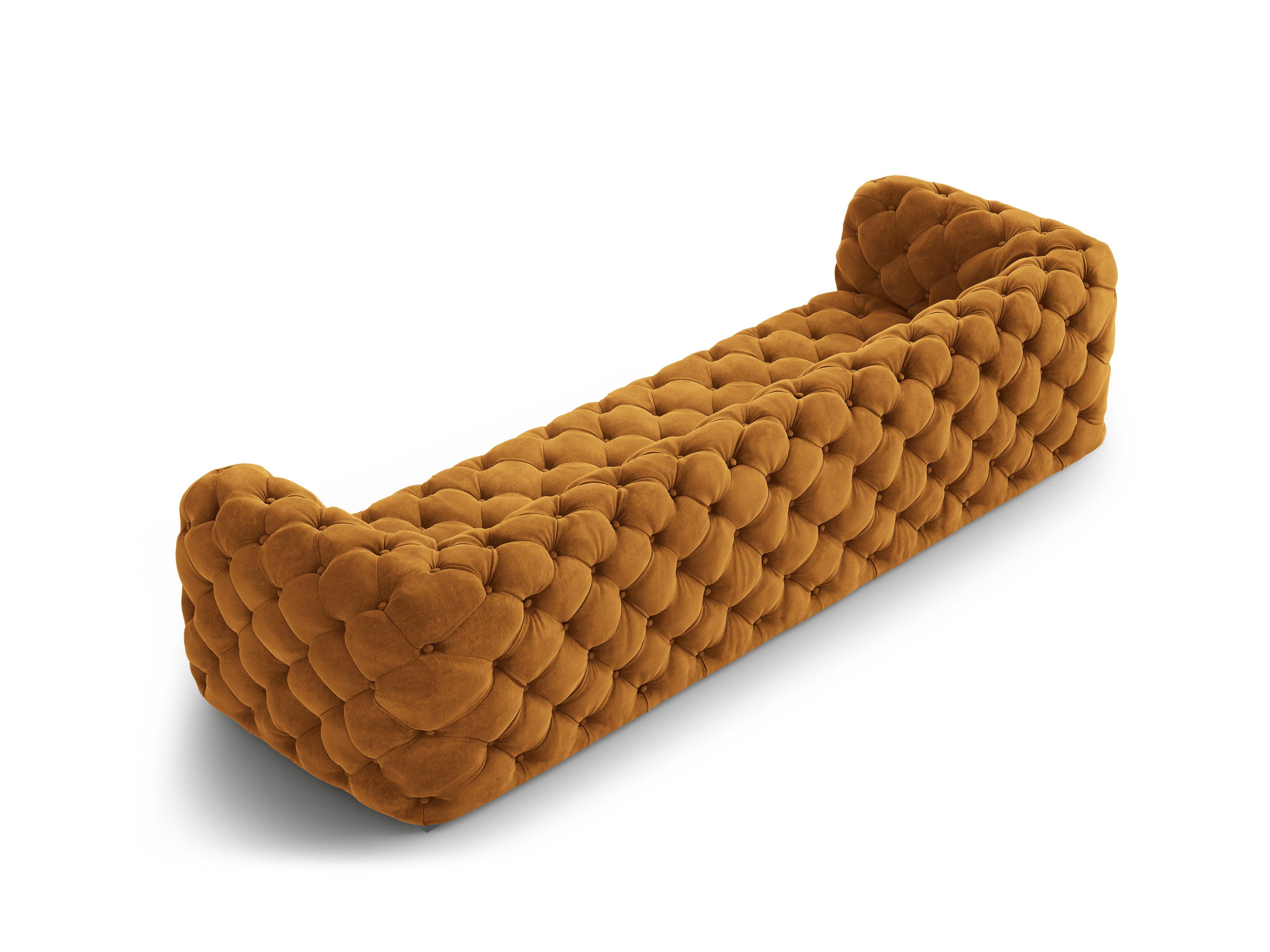 Sofa aksamitna 4-osobowa LOGE miedziany Windsor & Co Eye on Design