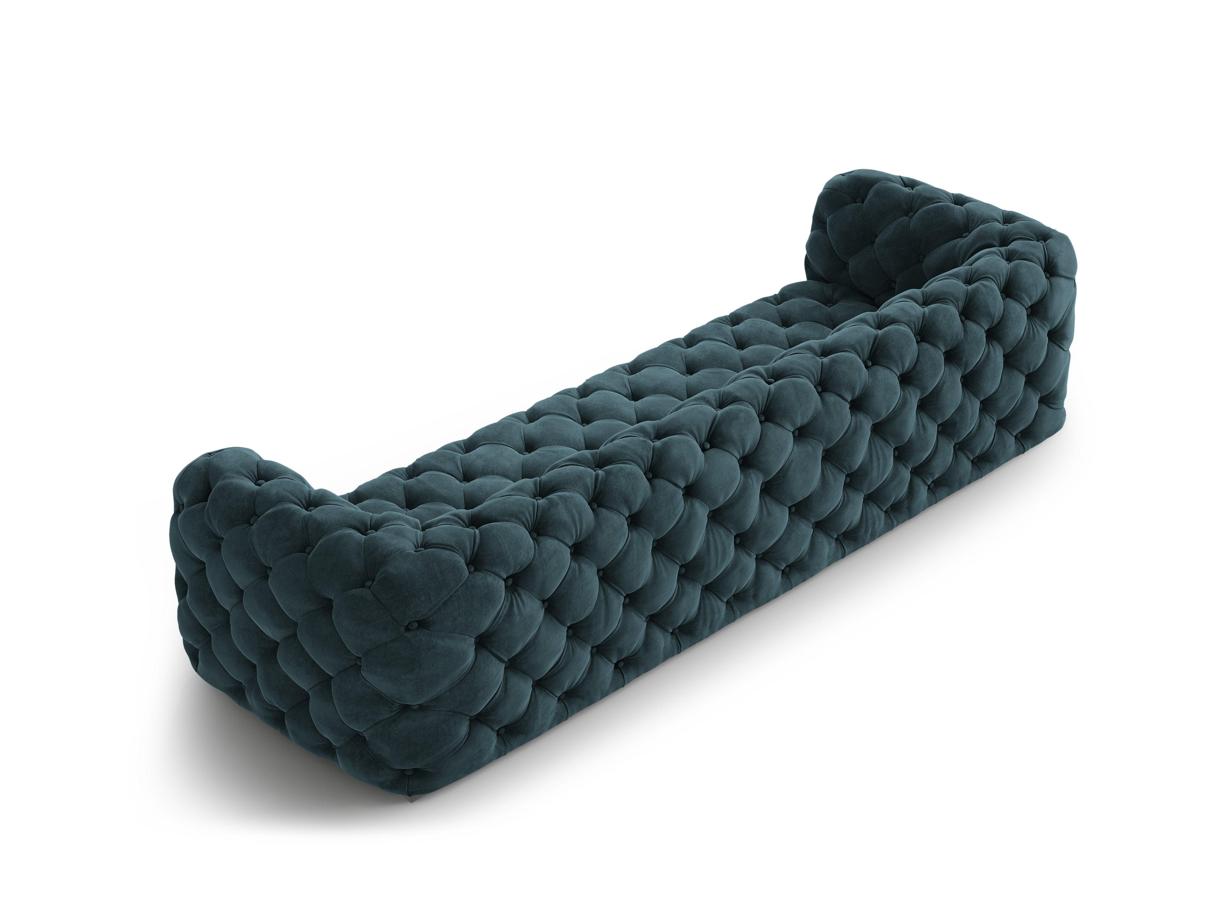 Sofa aksamitna 4-osobowa LOGE petrol Windsor & Co Eye on Design