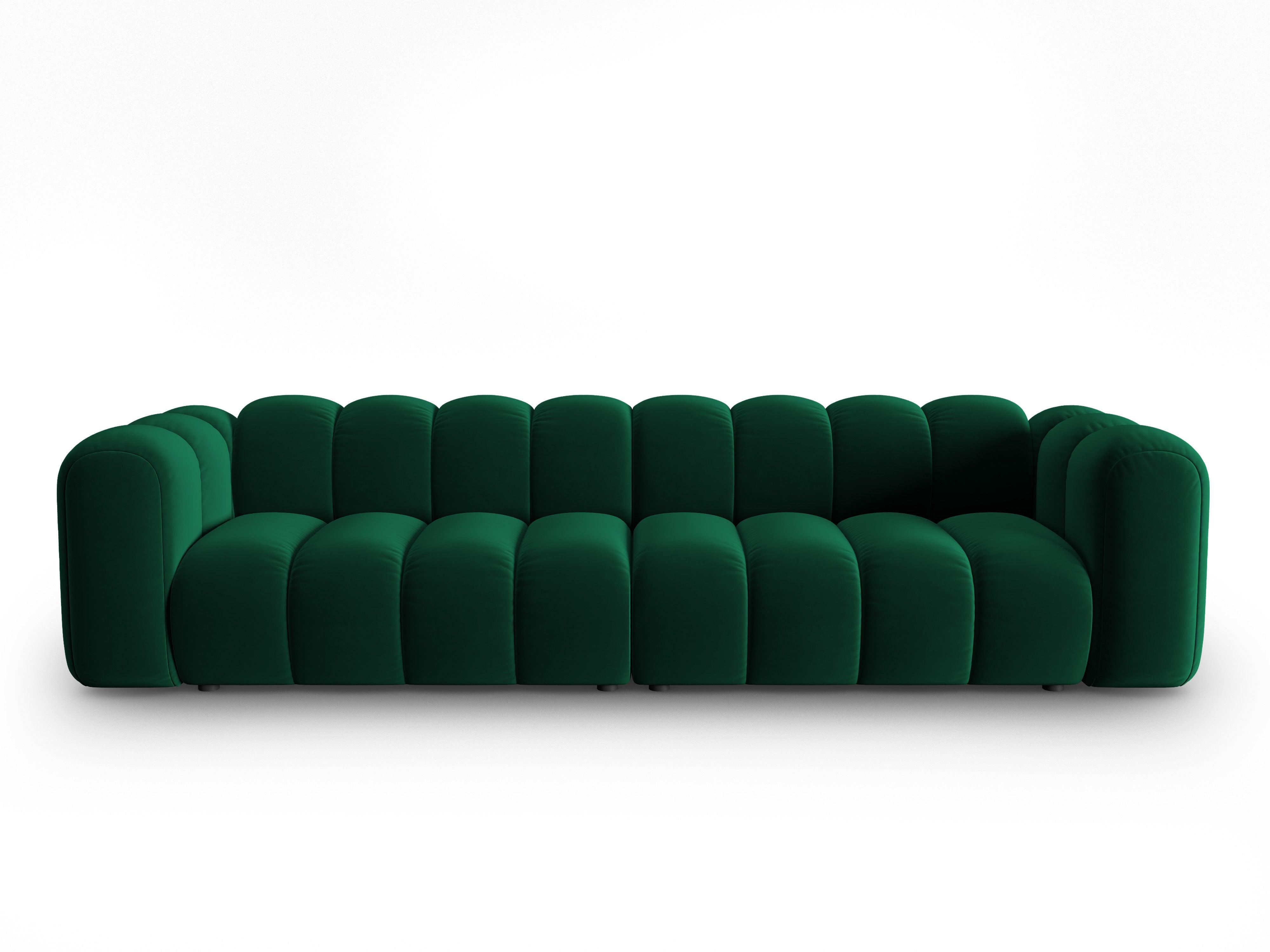 Sofa aksamitna 4-osobowa SKYLER butelkowy zielony Interieurs 86 Eye on Design