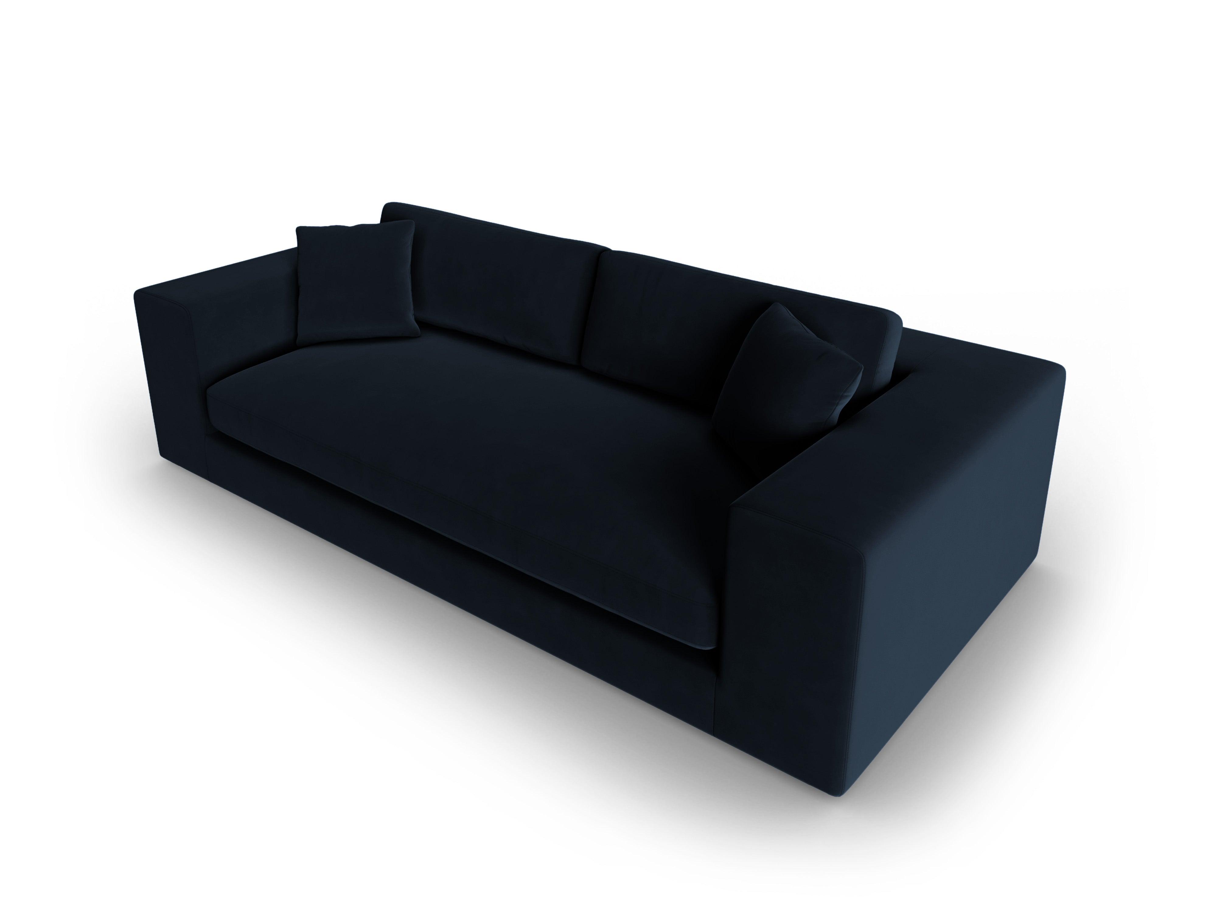 Sofa aksamitna 4-osobowa TENDANCE granatowy CXL by Christian Lacroix Eye on Design