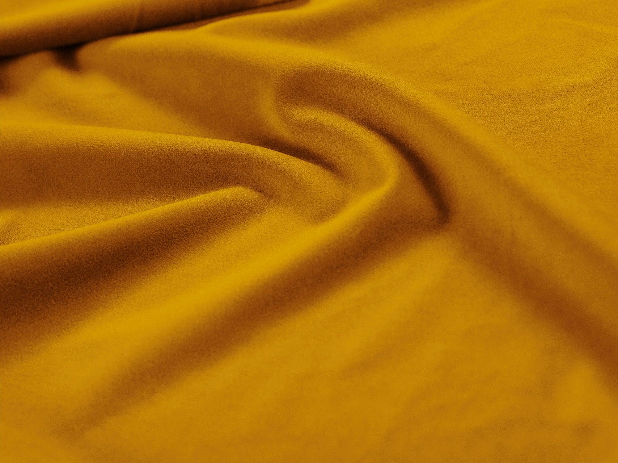 Sofa aksamitna 5-osobowa prawostronna SKYLER musztardowy Interieurs 86 Eye on Design