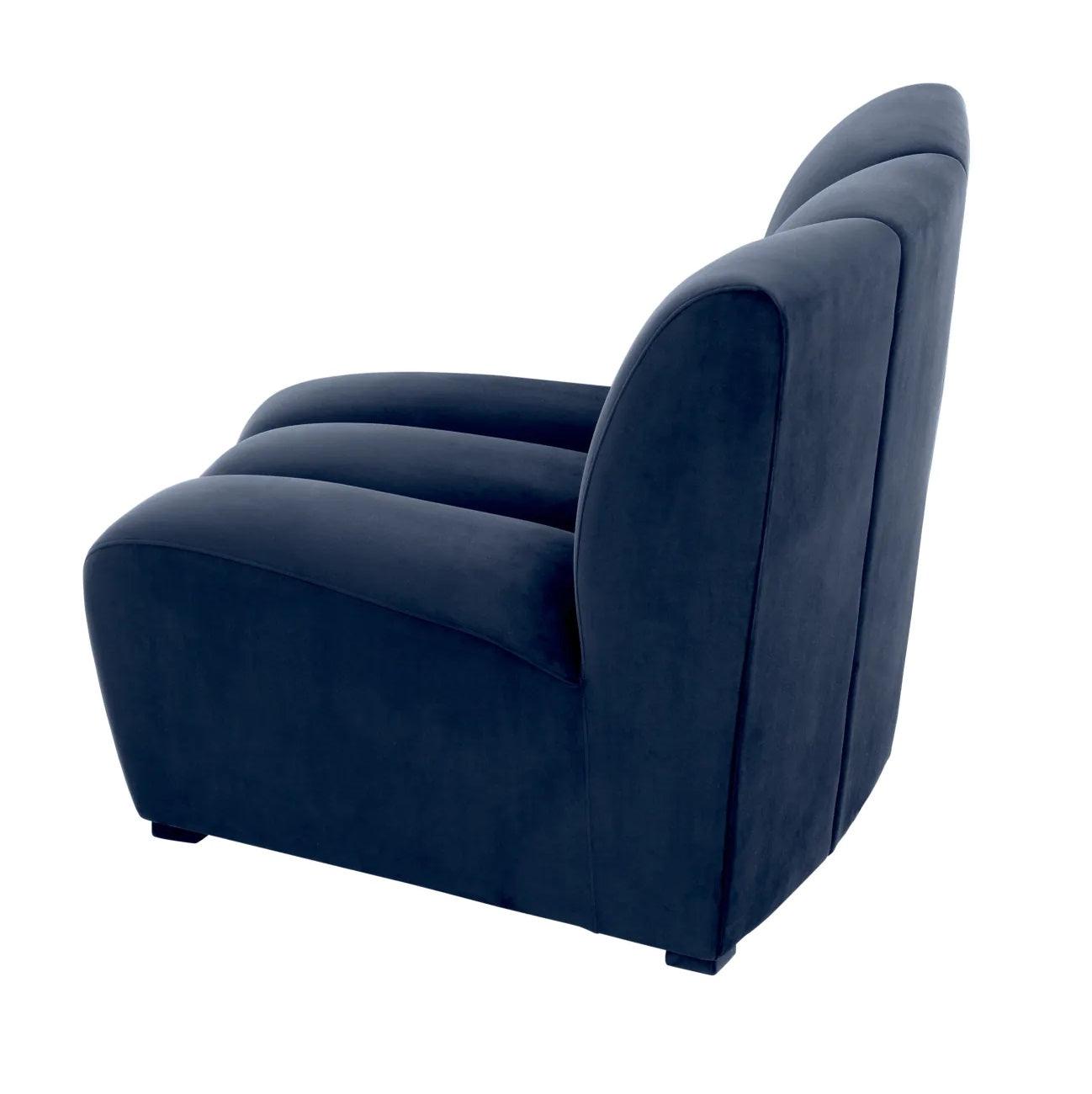 Sofa aksamitna modułowa LANDO - element środkowy granatowy Eichholtz Eye on Design