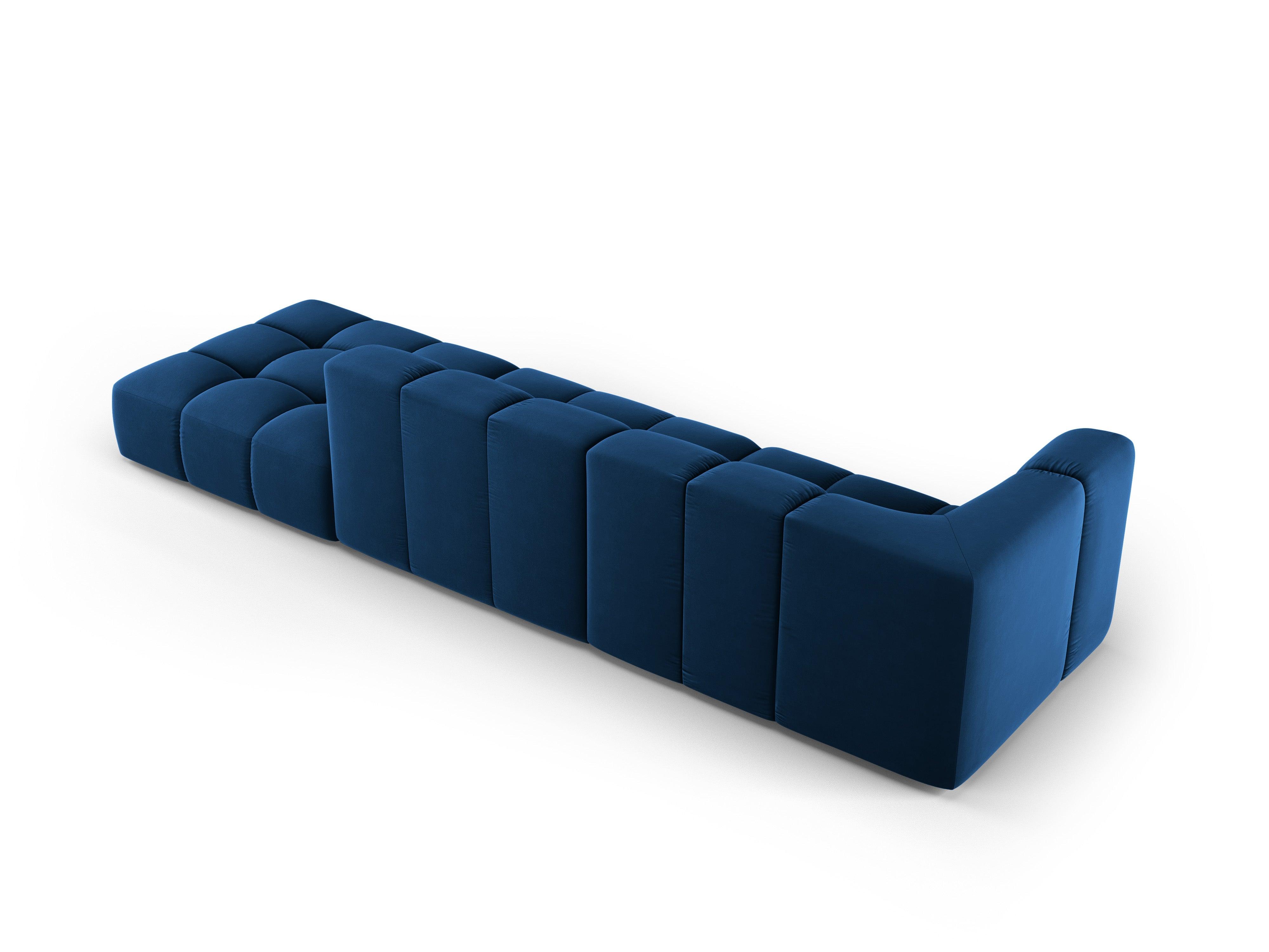 Sofa aksamitna prawostronna FRANCESCA granat królewski Milo Casa Eye on Design