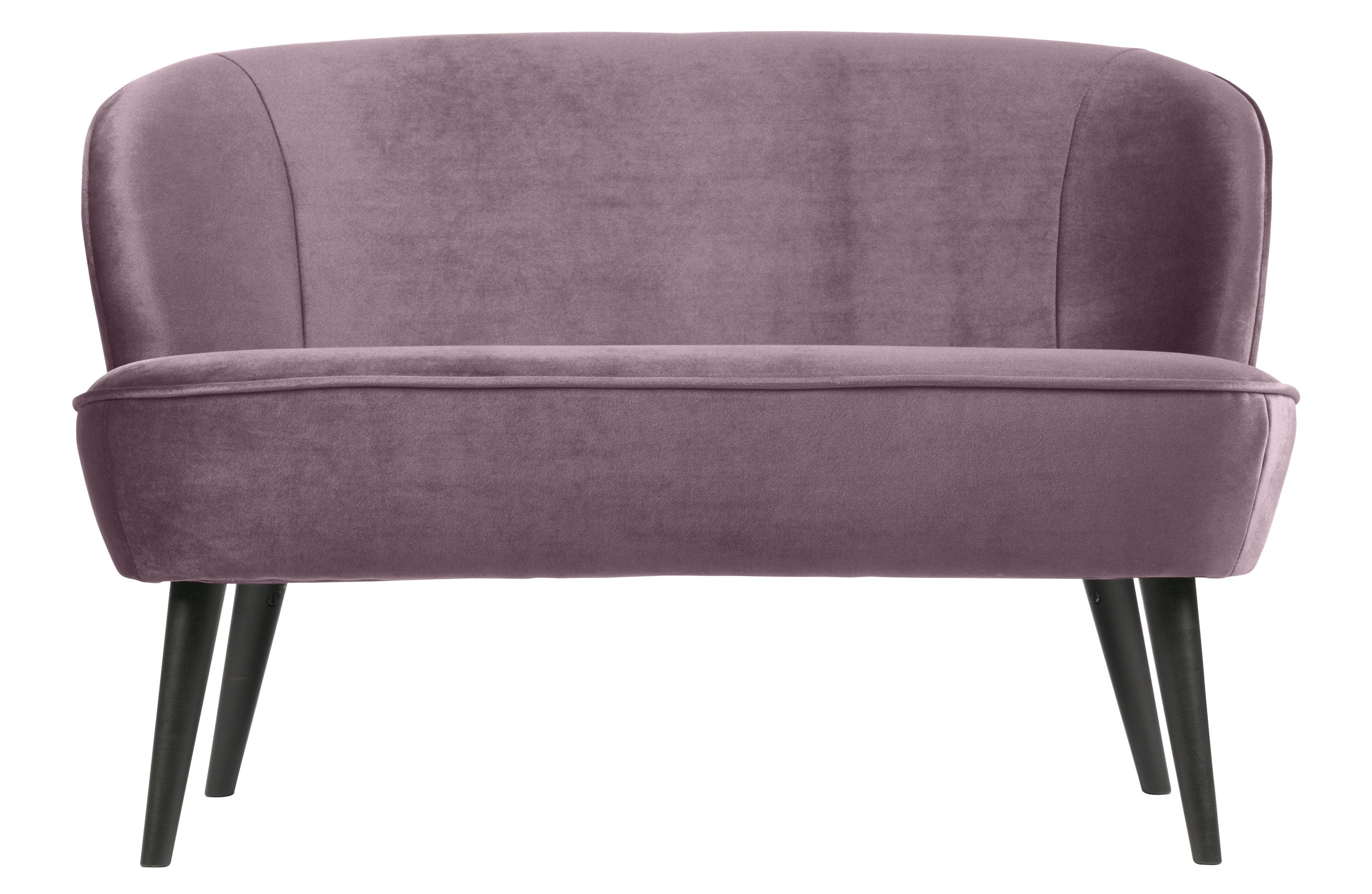 Sofa aksamitna SARA fioletowy Woood Eye on Design