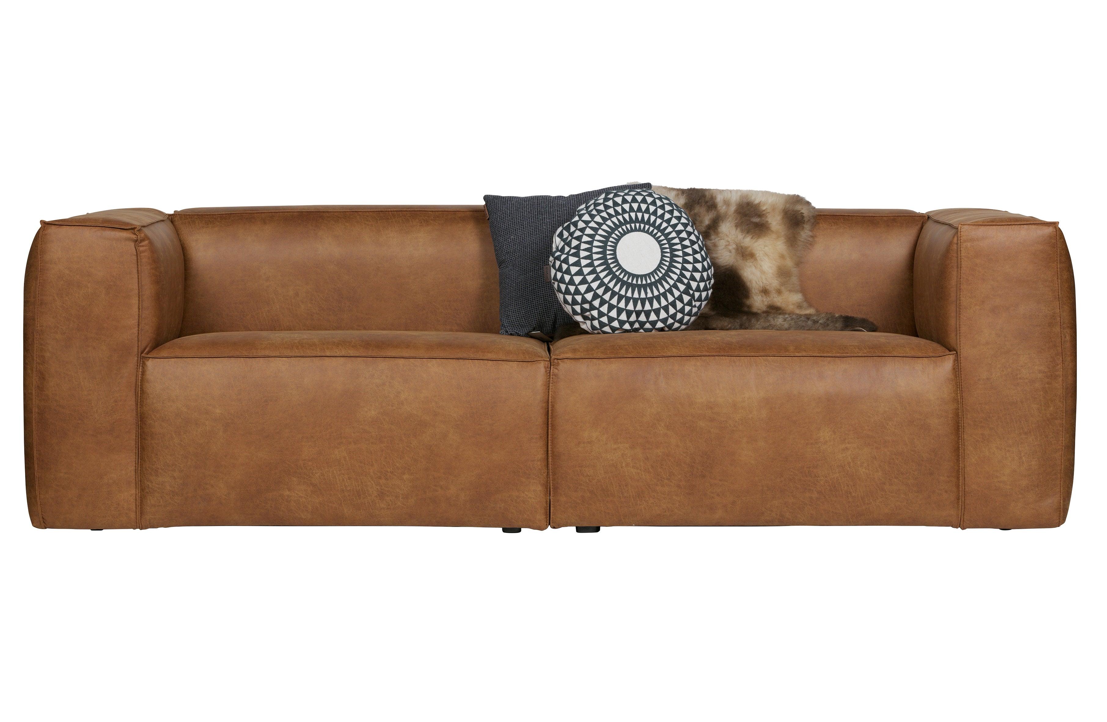 Sofa BEAN koniakowa ekoskóra Woood Eye on Design