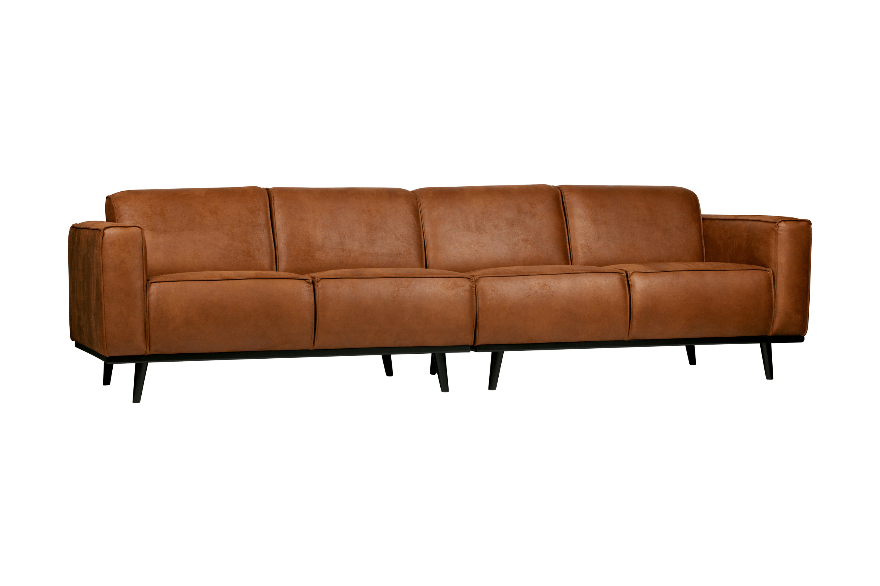 Sofa ekoskóra 4-osobowa STATEMENT koniakowy Be Pure 280 cm Eye on Design
