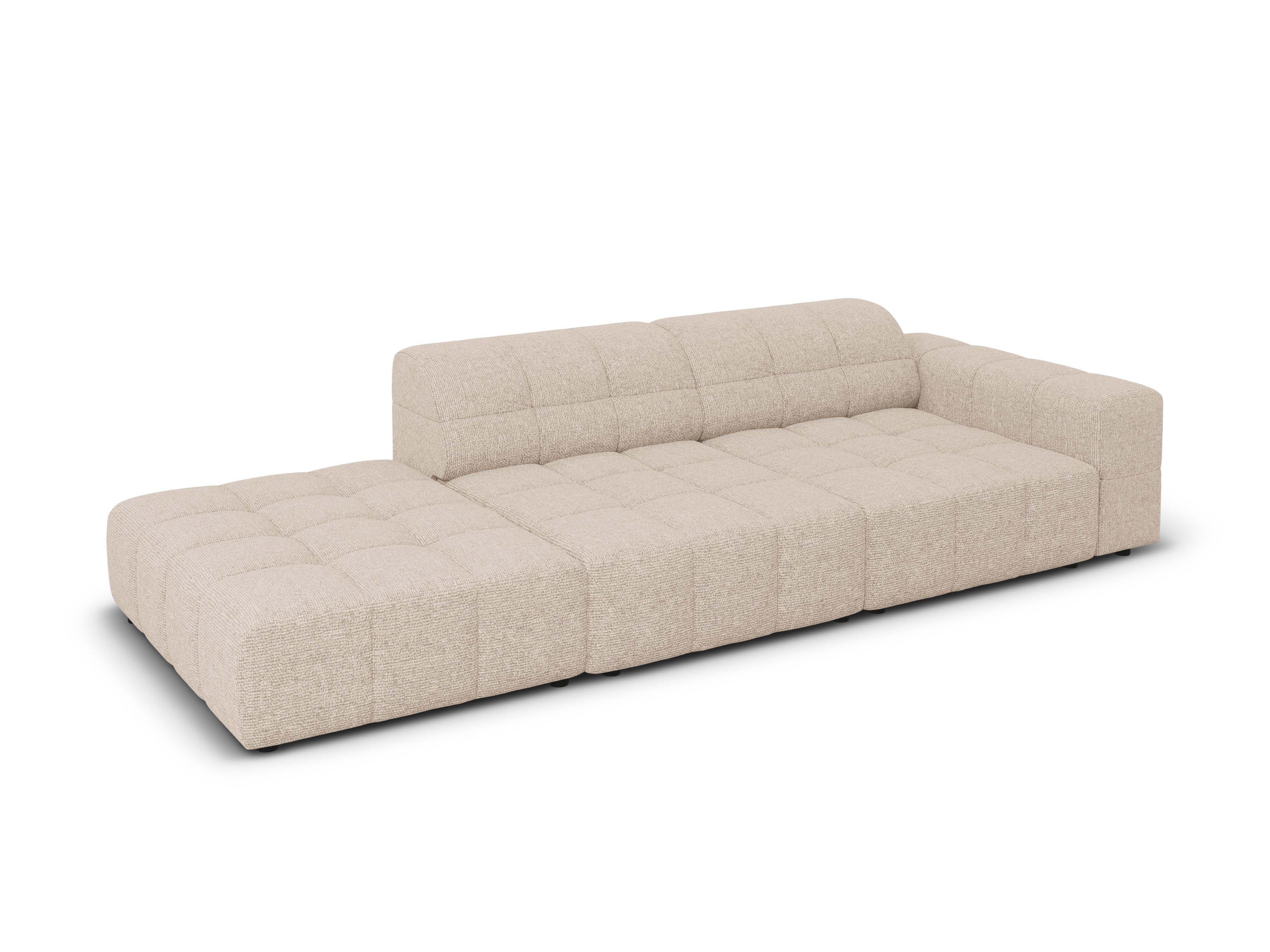 Sofa lewostronna 3-osobowa CHICAGO beżowy szenil Cosmopolitan Design Eye on Design