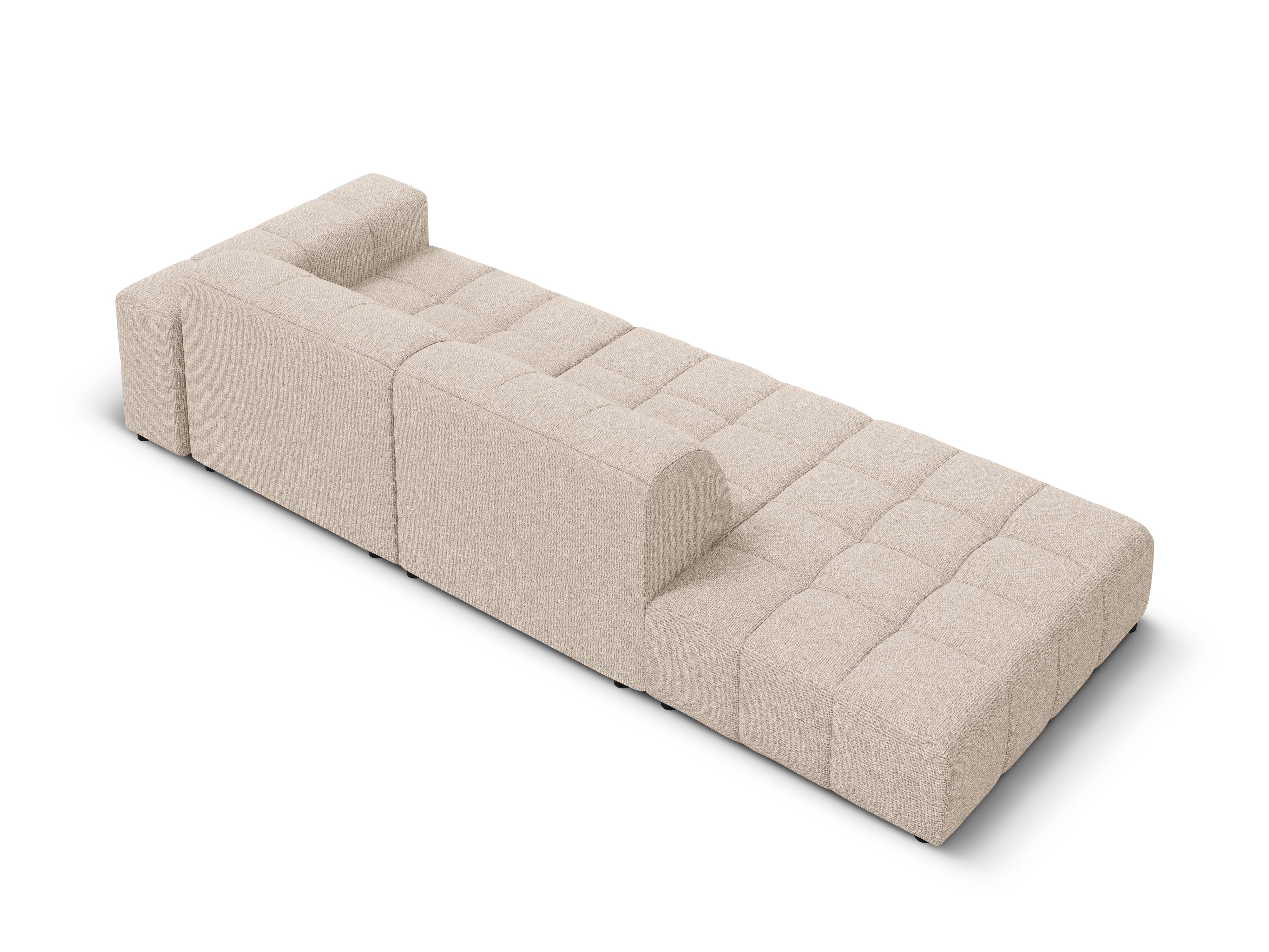 Sofa lewostronna 3-osobowa CHICAGO beżowy szenil Cosmopolitan Design Eye on Design