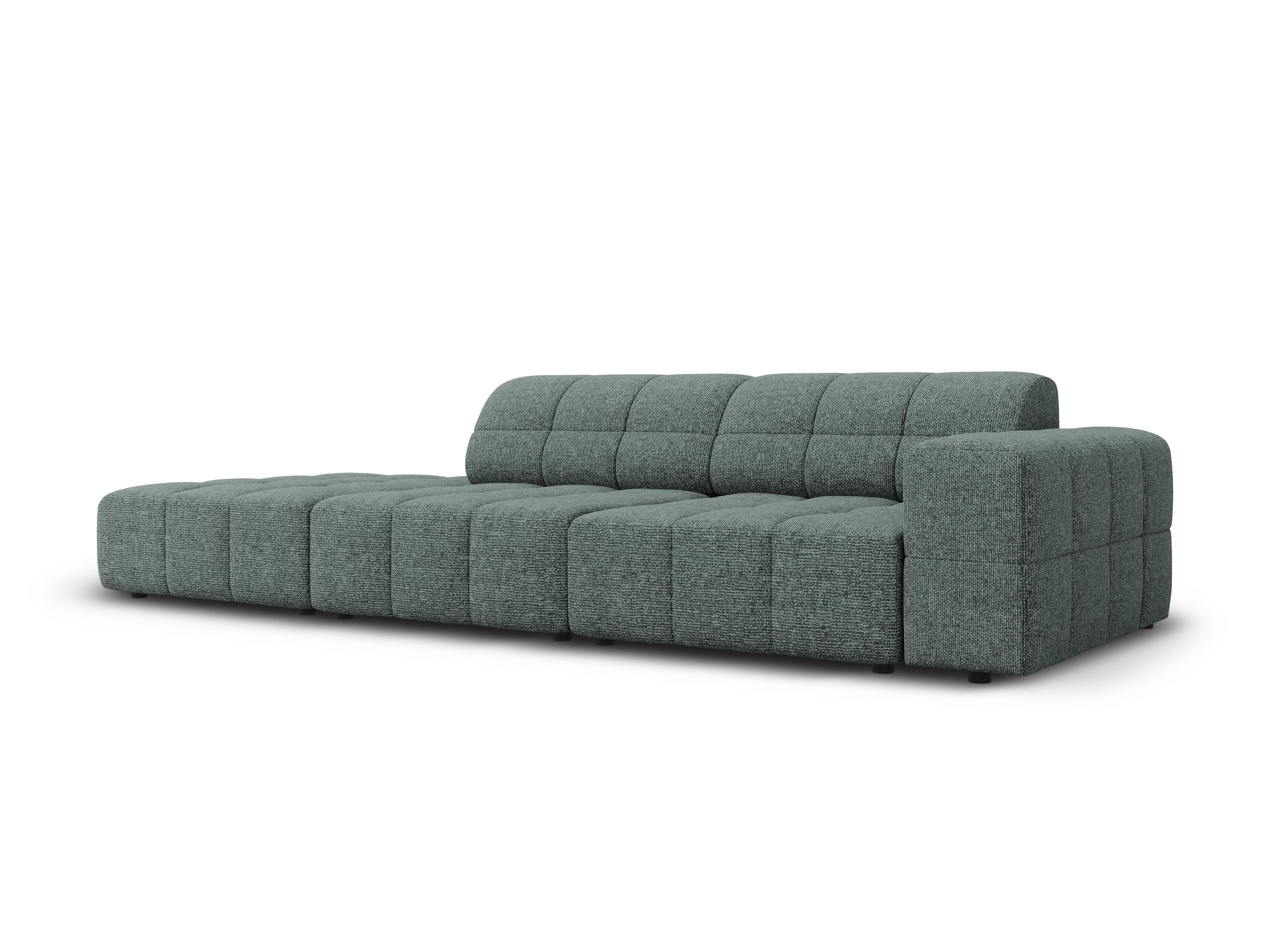 Sofa lewostronna 3-osobowa CHICAGO petrol szenil Cosmopolitan Design Eye on Design