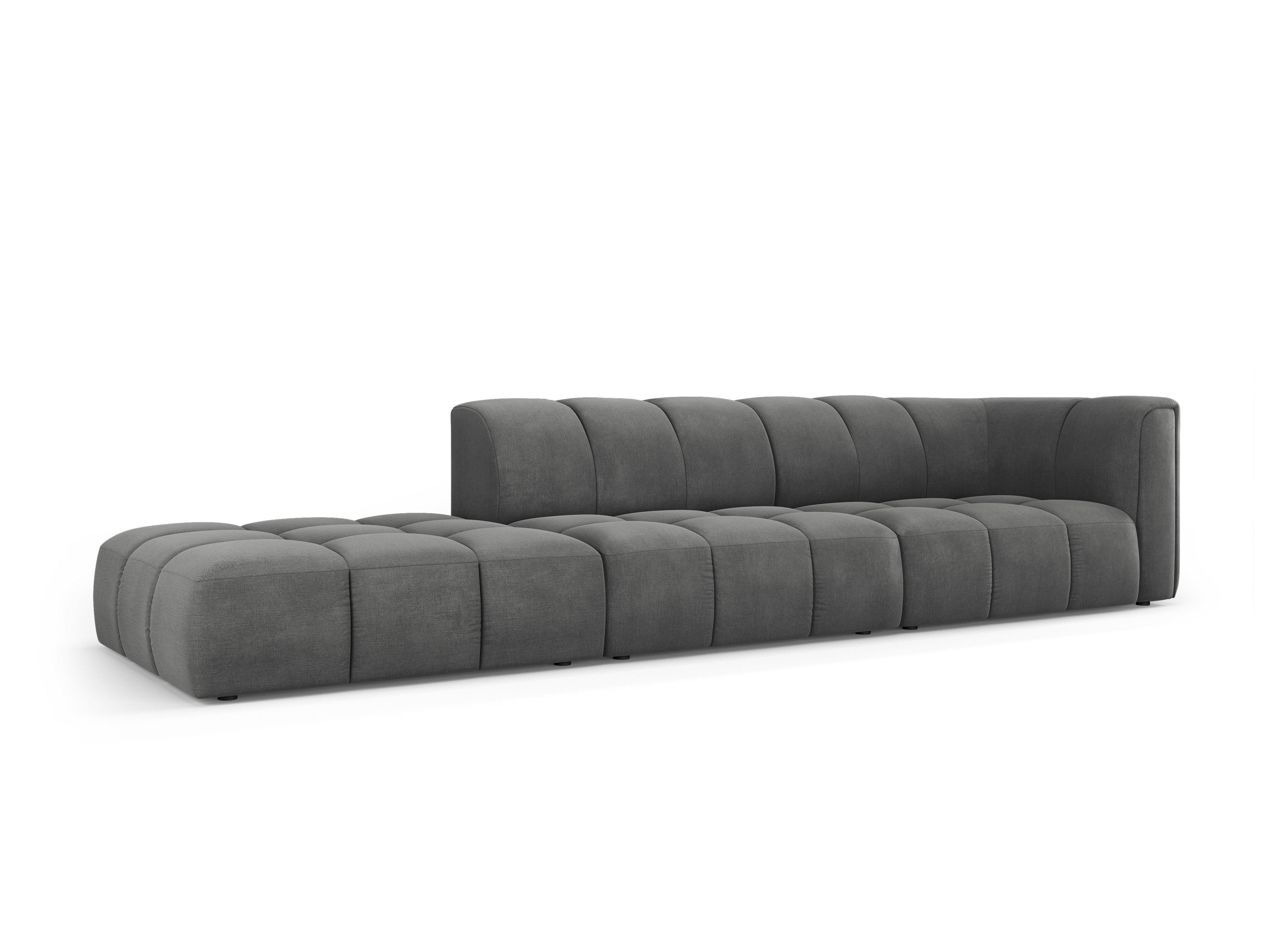Sofa lewostronna FRANCESCA ciemnoszary szenil Milo Casa Eye on Design