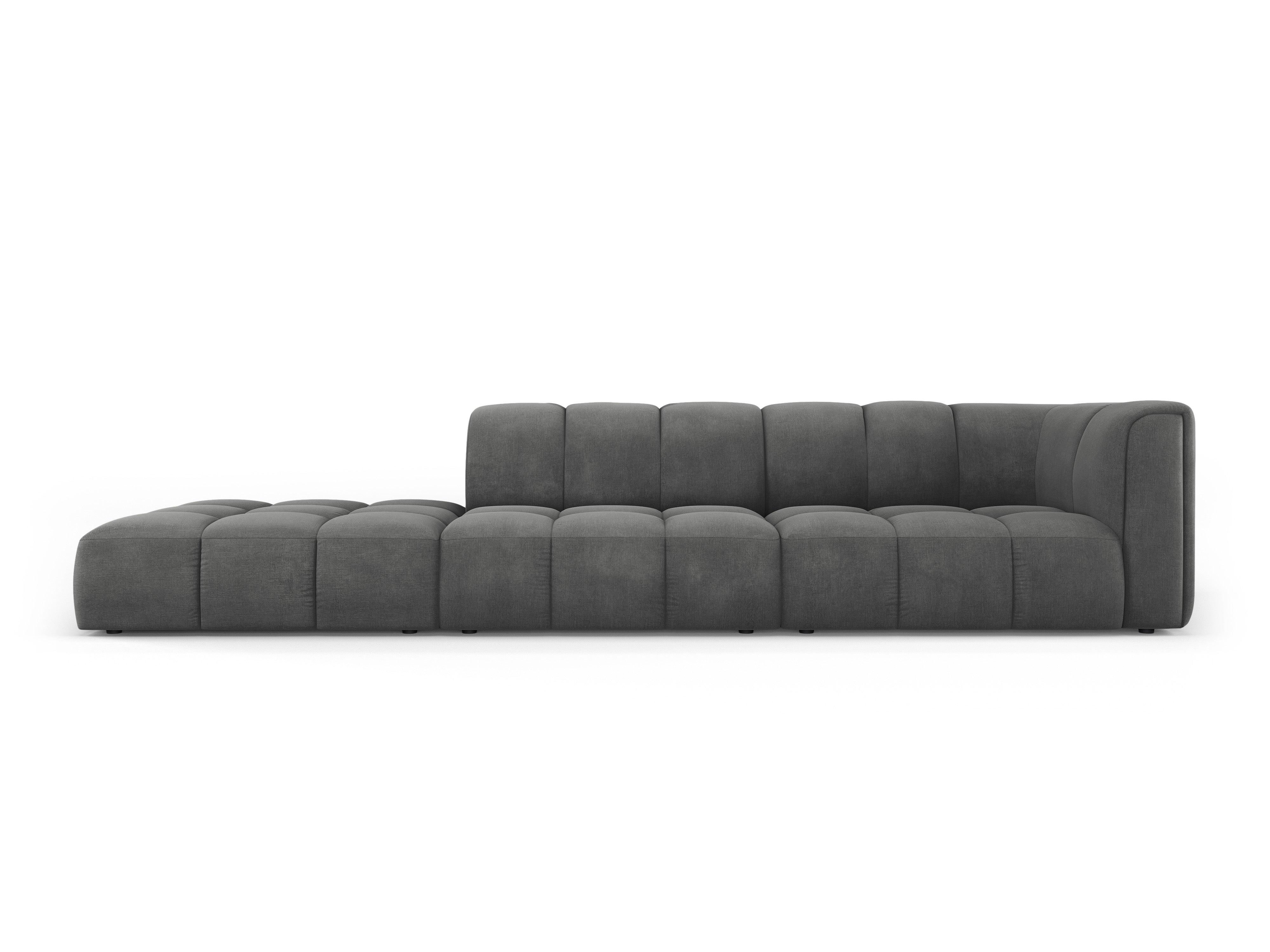Sofa lewostronna FRANCESCA ciemnoszary szenil Milo Casa Eye on Design