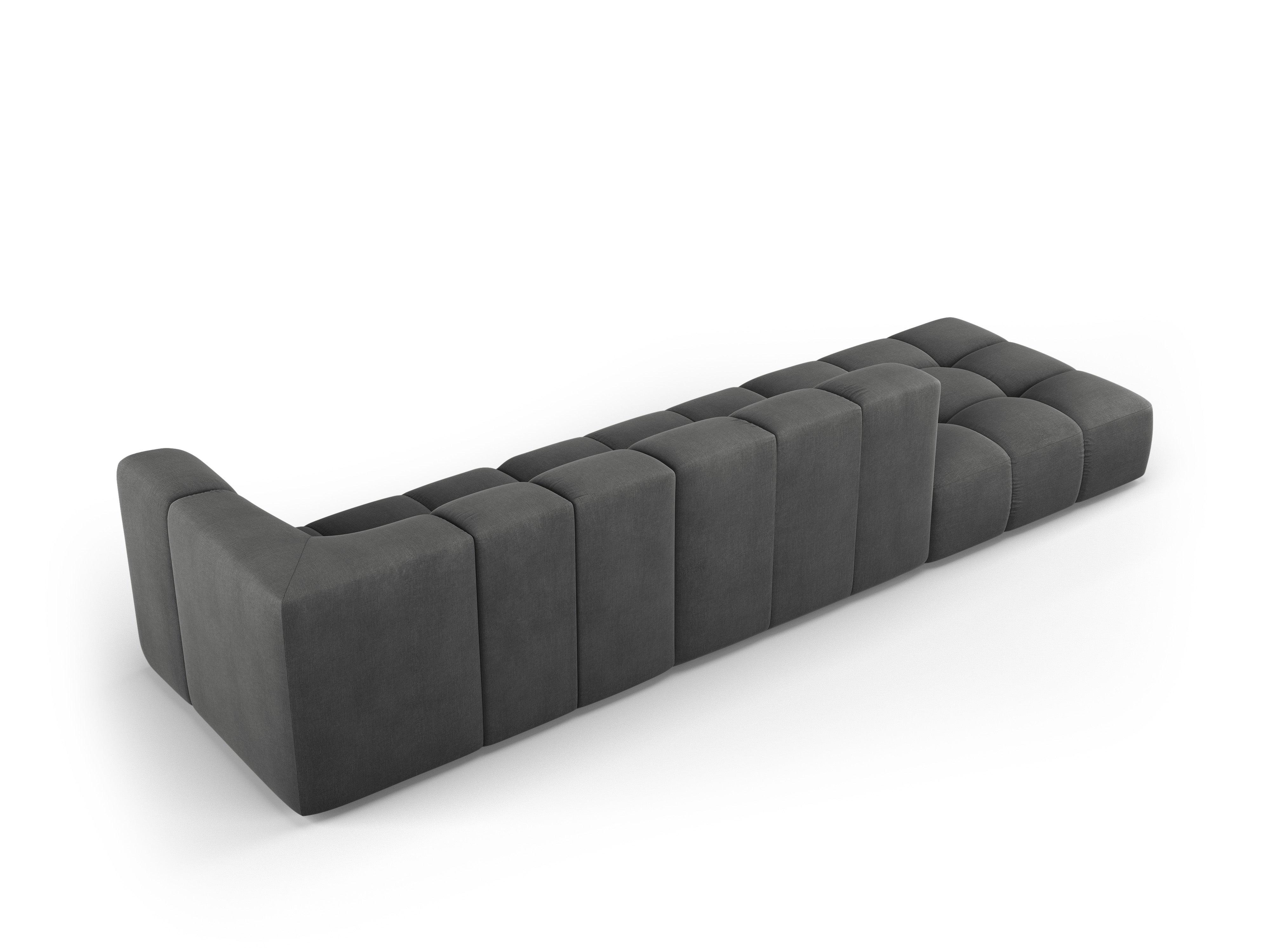 Sofa lewostronna FRANCESCA ciemnoszary szenil Milo Casa Eye on Design