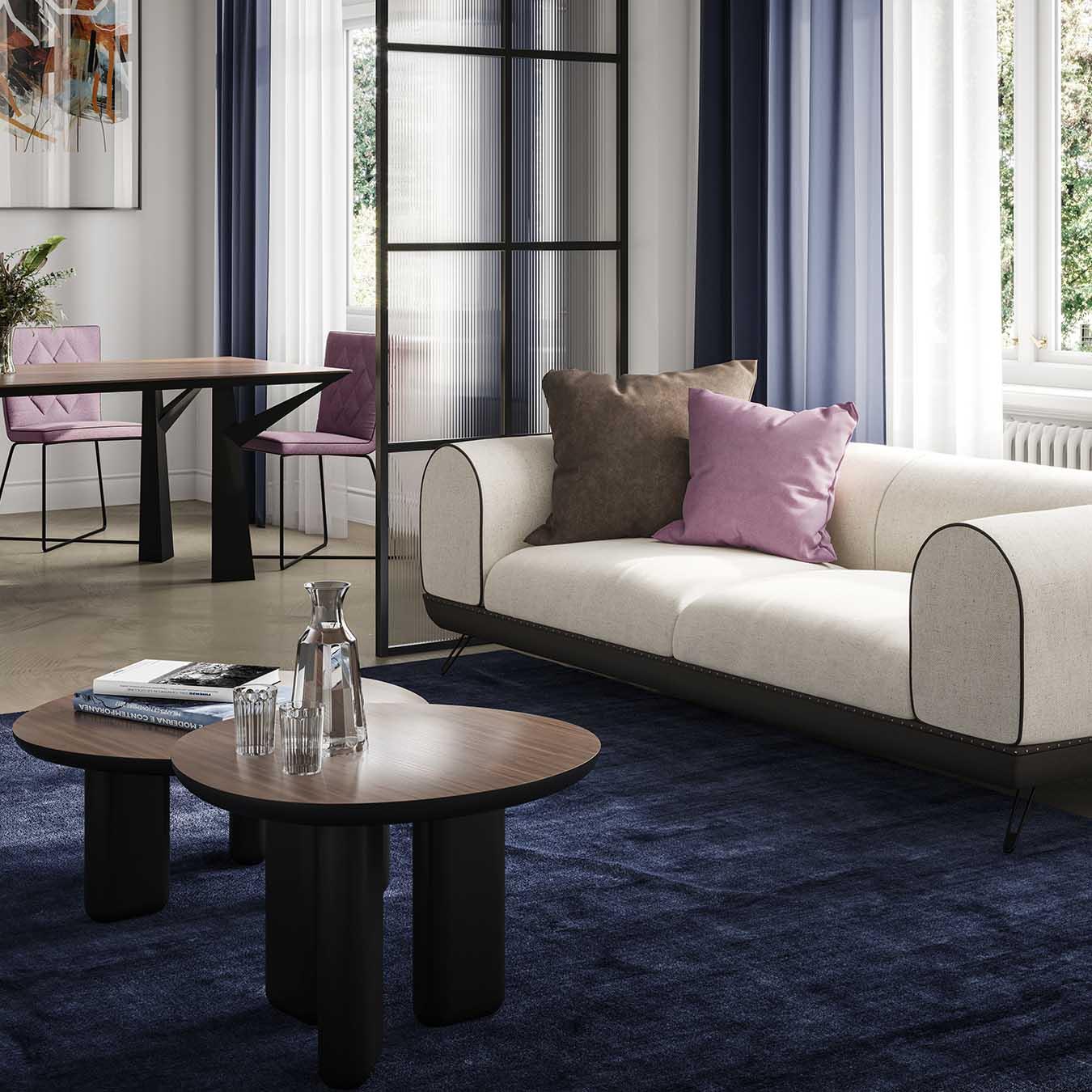 Sofa LINEAR SHORE bordowy Liu Jo Living Eye on Design