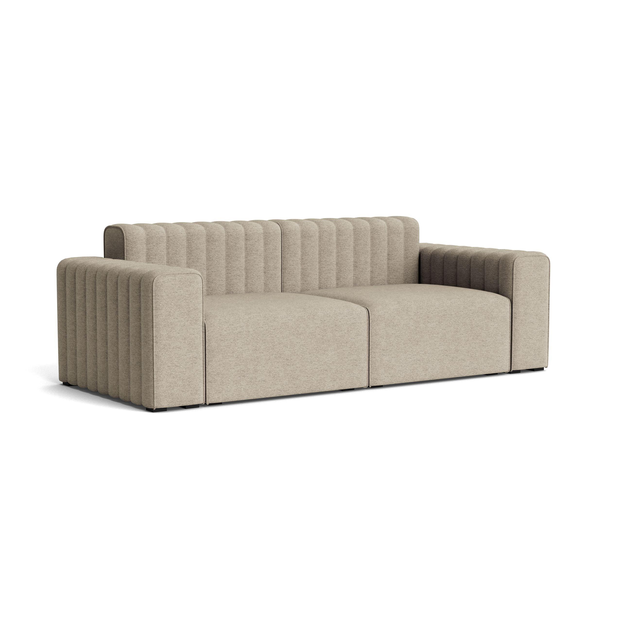 Sofa modułowa 2-osobowa RIFF boucle beżowy NORR11 Eye on Design