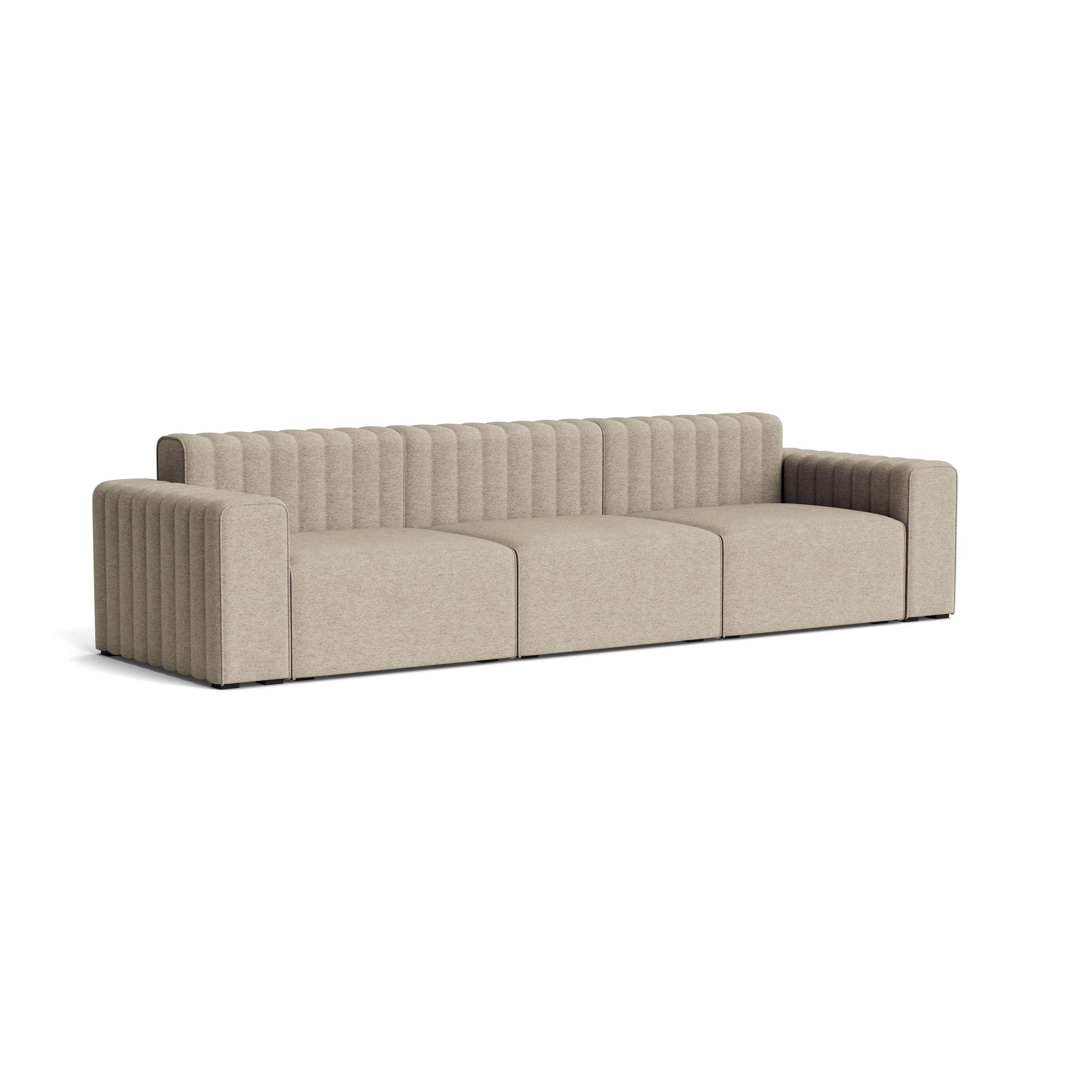 Sofa modułowa 3-osobowa RIFF boucle beżowy NORR11 Eye on Design