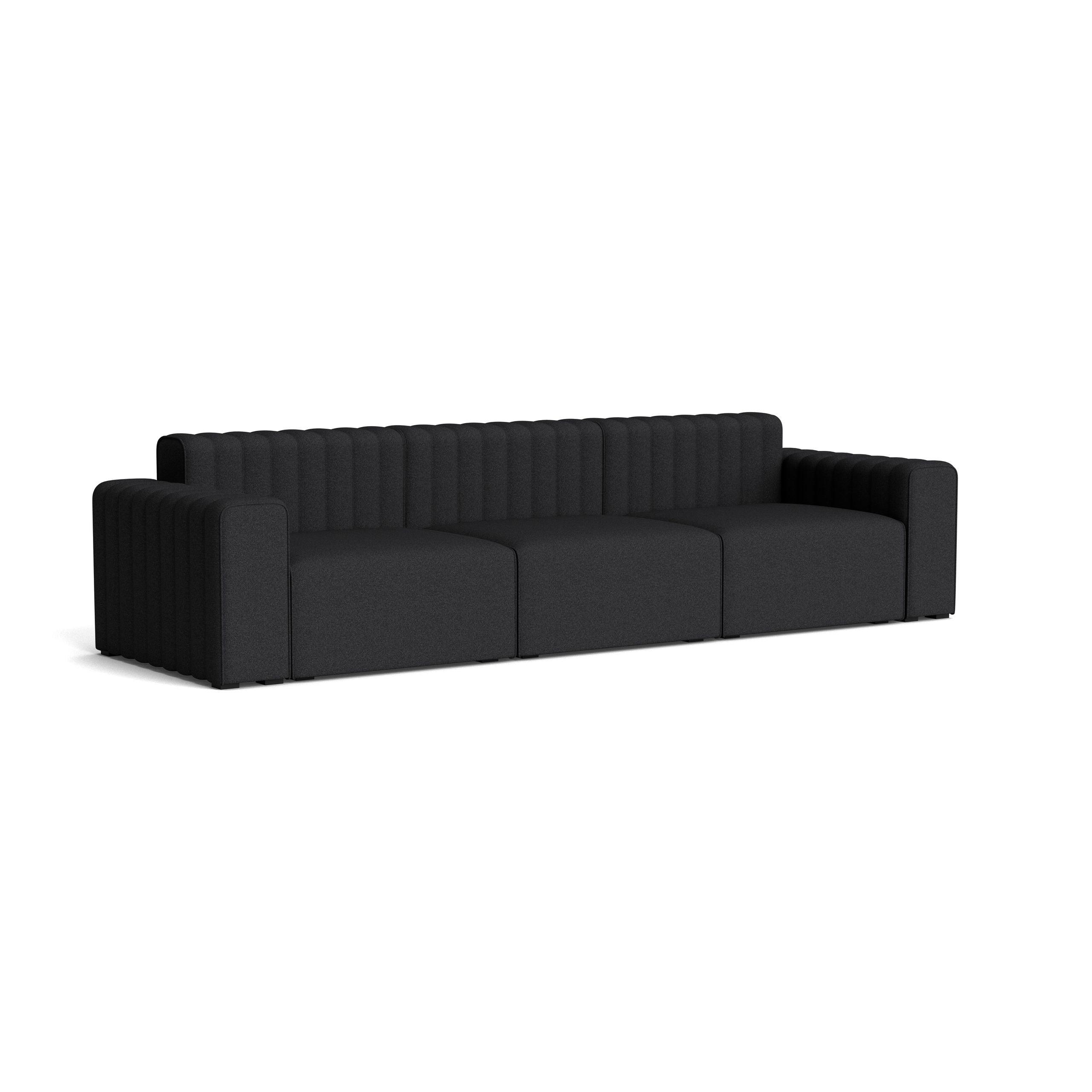 Sofa modułowa 3-osobowa RIFF boucle ciemnobrązowy NORR11 Eye on Design