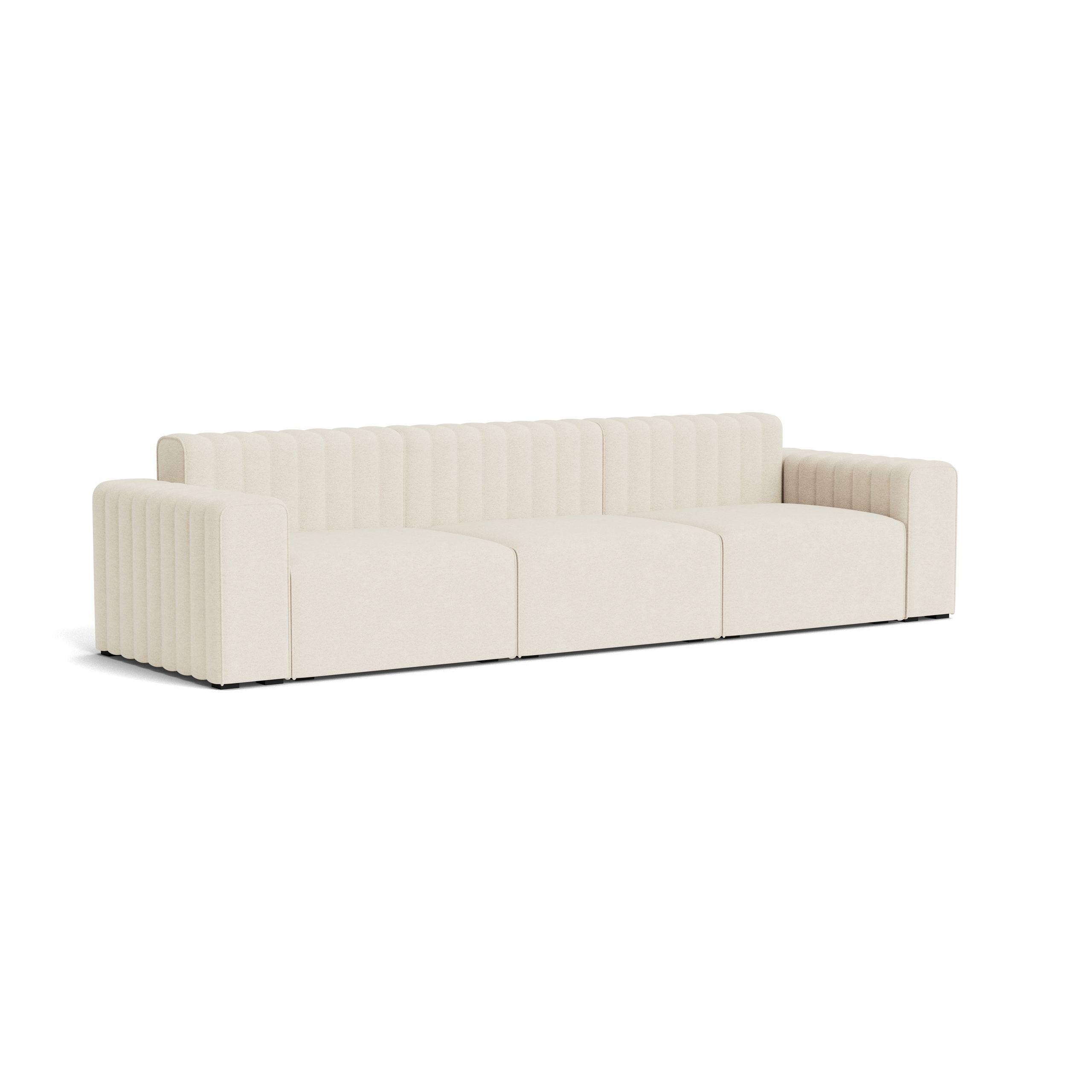 Sofa modułowa 3-osobowa RIFF boucle kremowy NORR11 Eye on Design