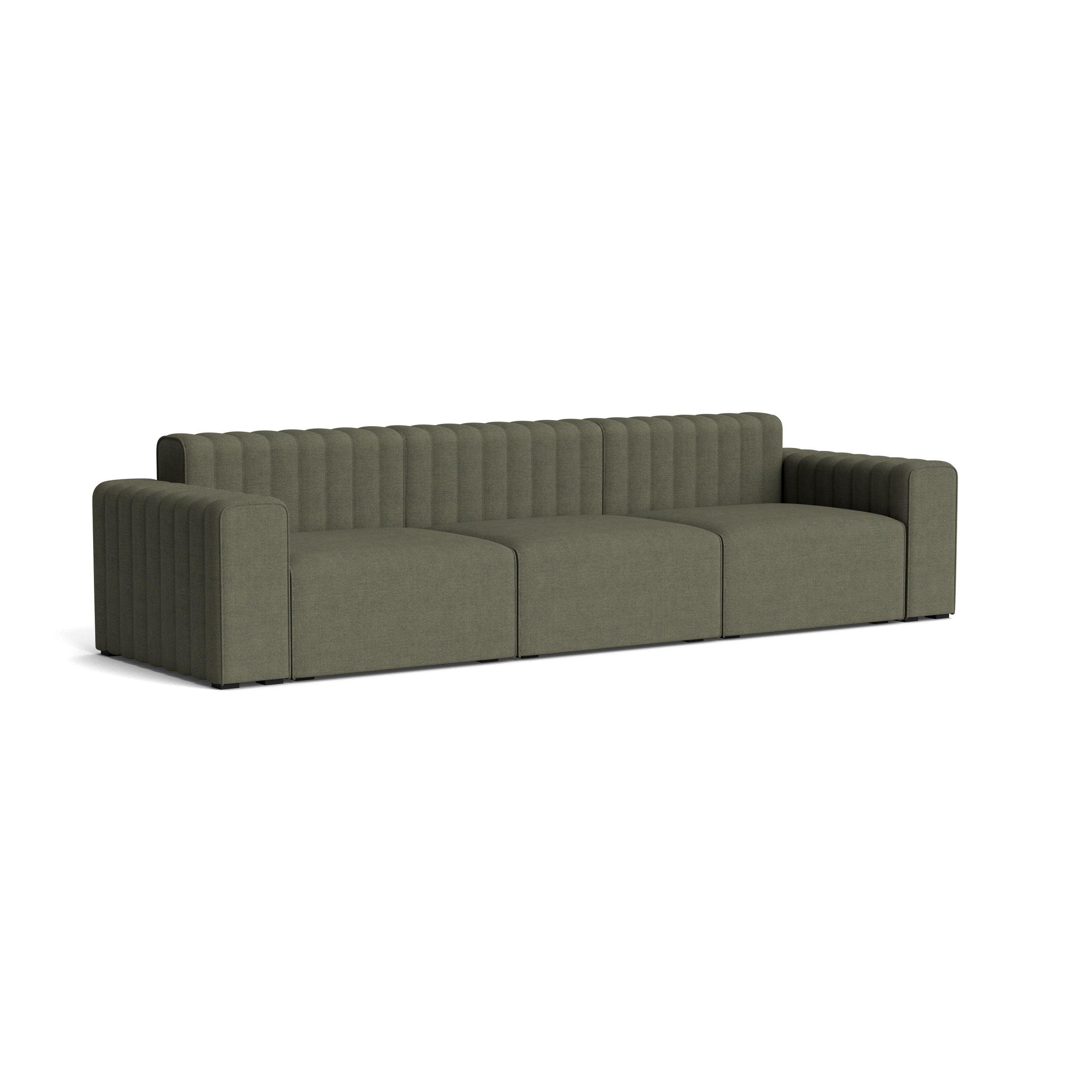 Sofa modułowa 3-osobowa RIFF ciemnozielony NORR11 Eye on Design