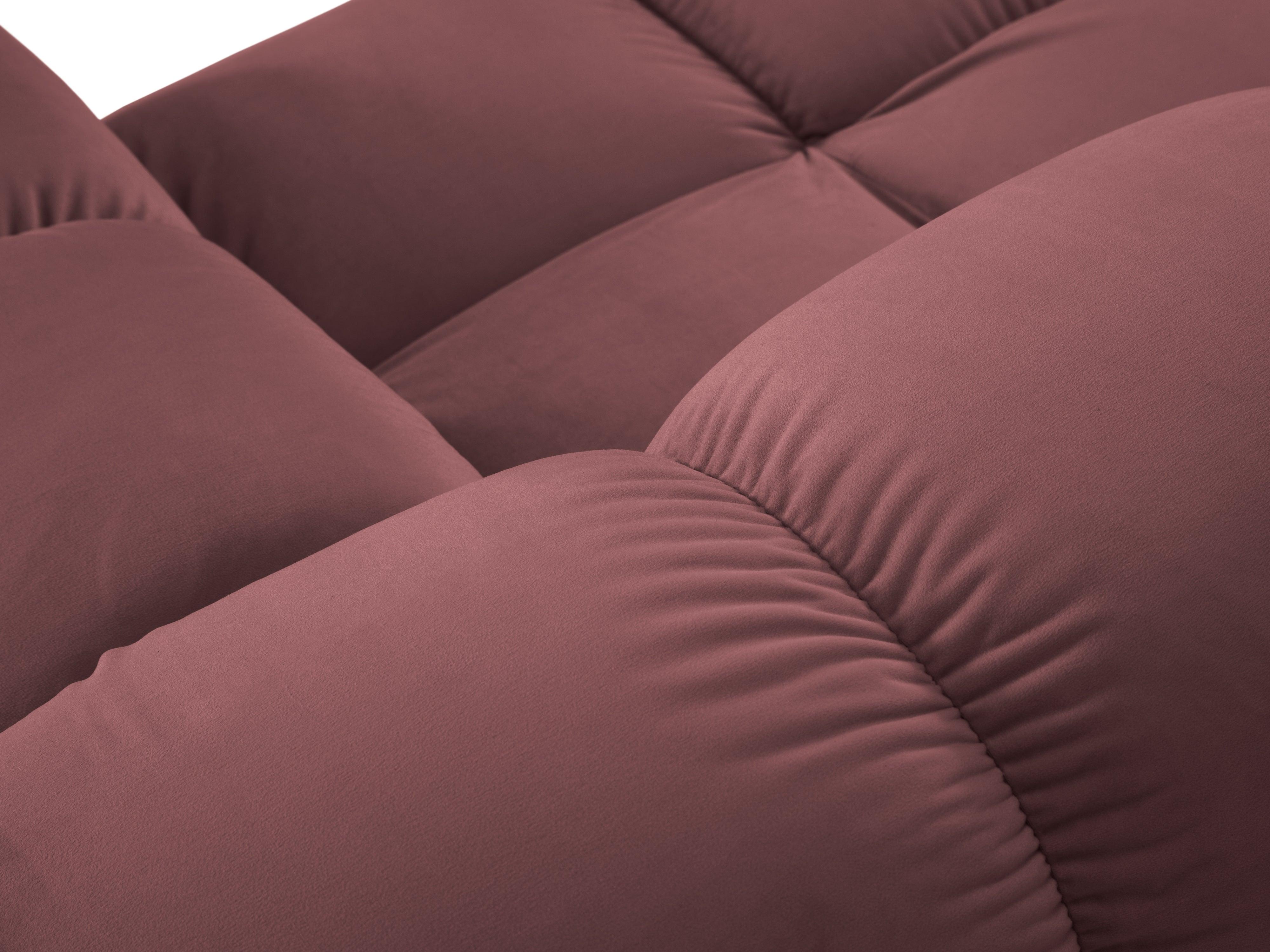 Sofa modułowa aksamitna lewostronna 4-osobowa TROPEA różowy Milo Casa Eye on Design