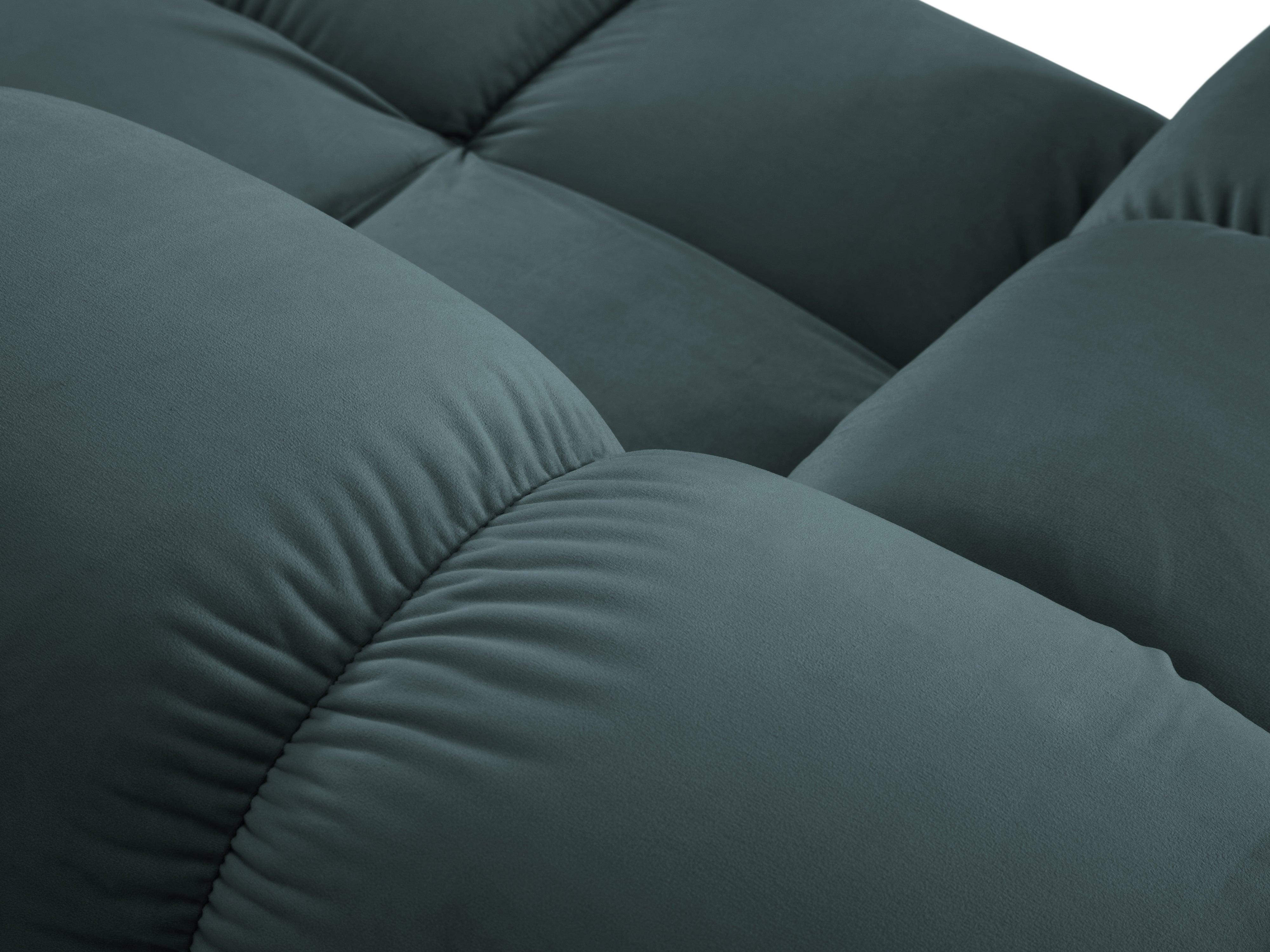 Sofa modułowa aksamitna prawostronna 4-osobowa TROPEA petrol Milo Casa Eye on Design