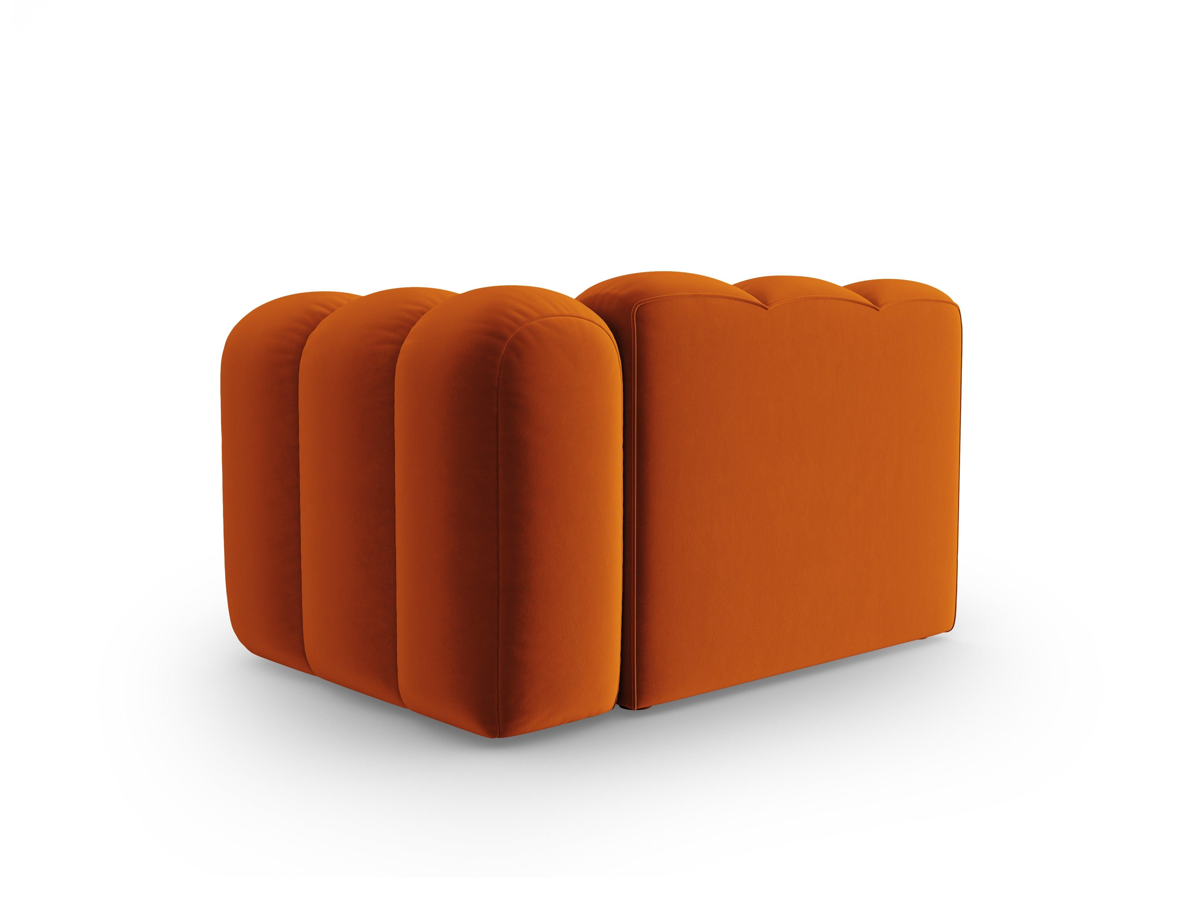 Sofa modułowa aksamitna prawostronna SKYLER ceglany - element końcowy Interieurs 86 Eye on Design