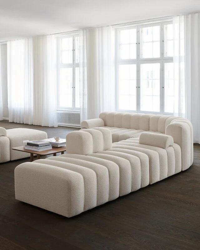 Sofa modułowa duża STUDIO boucle kremowy NORR11 Eye on Design