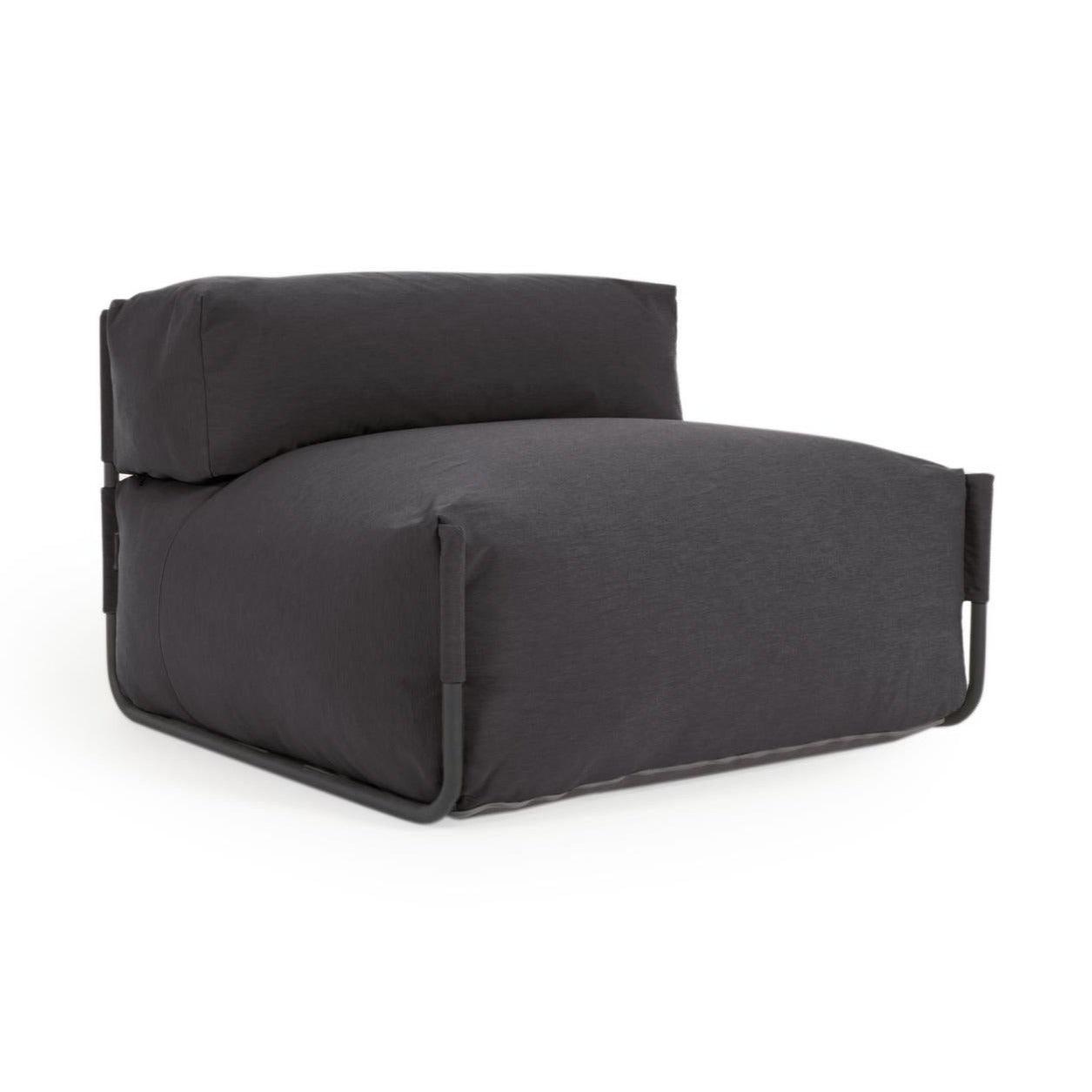 Sofa modułowa ogrodowa SQUARE - fotel ciemnoszary La Forma Eye on Design