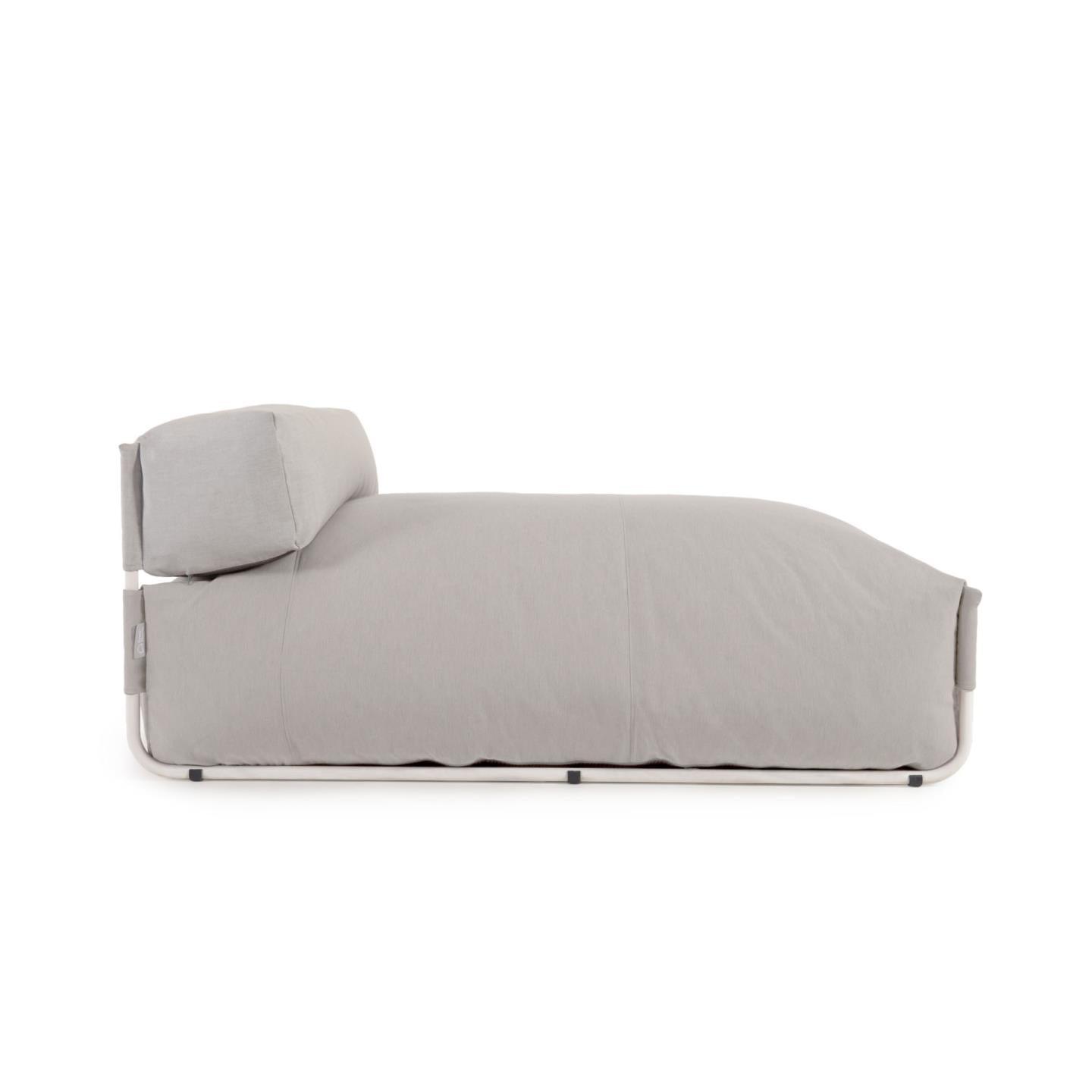 Sofa modułowa ogrodowa SQUARE - szezlong jasnoszary La Forma Eye on Design