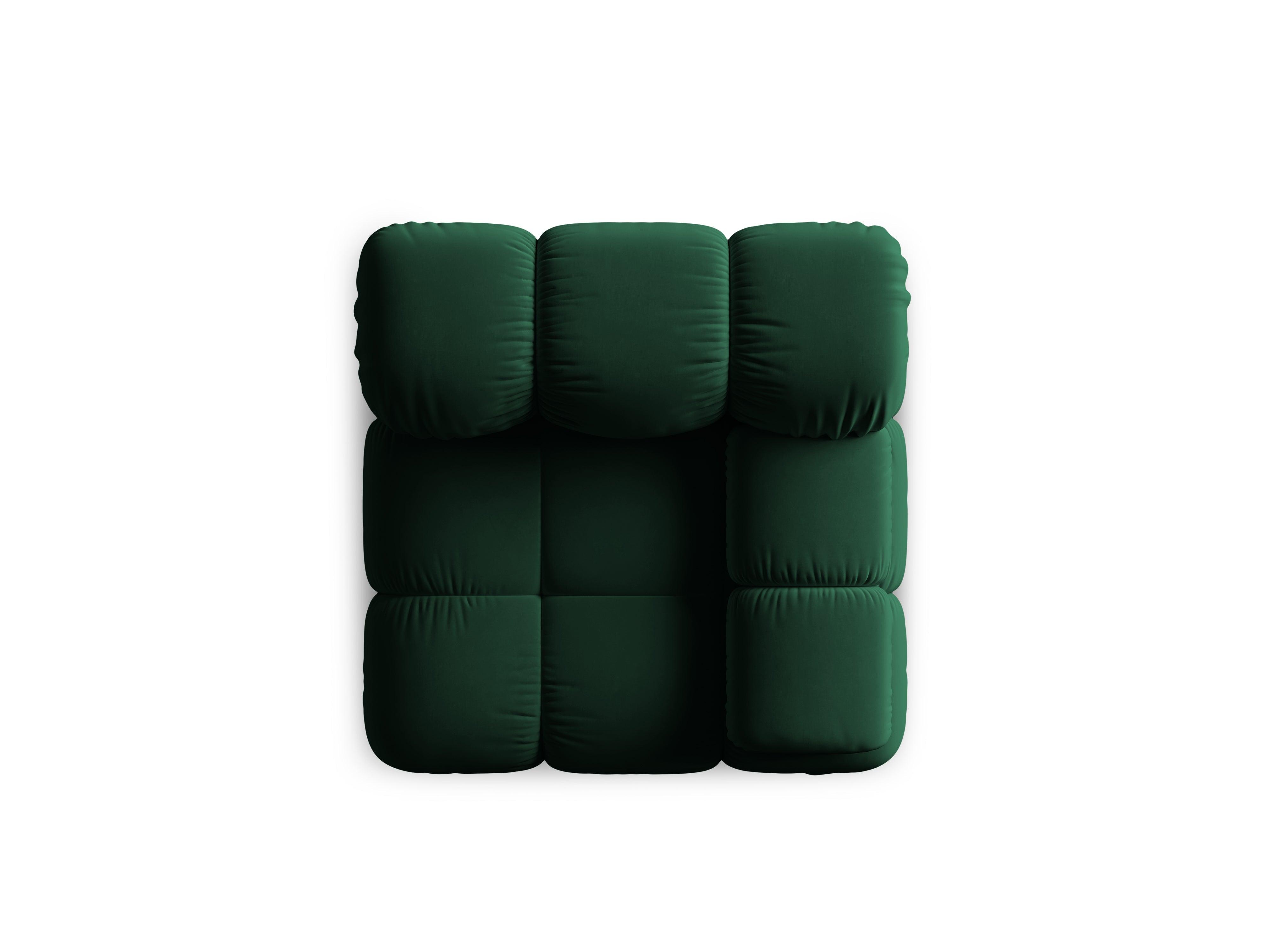 Sofa modułowa TROPEA - moduł prawostronny butelkowa zieleń Milo Casa Eye on Design