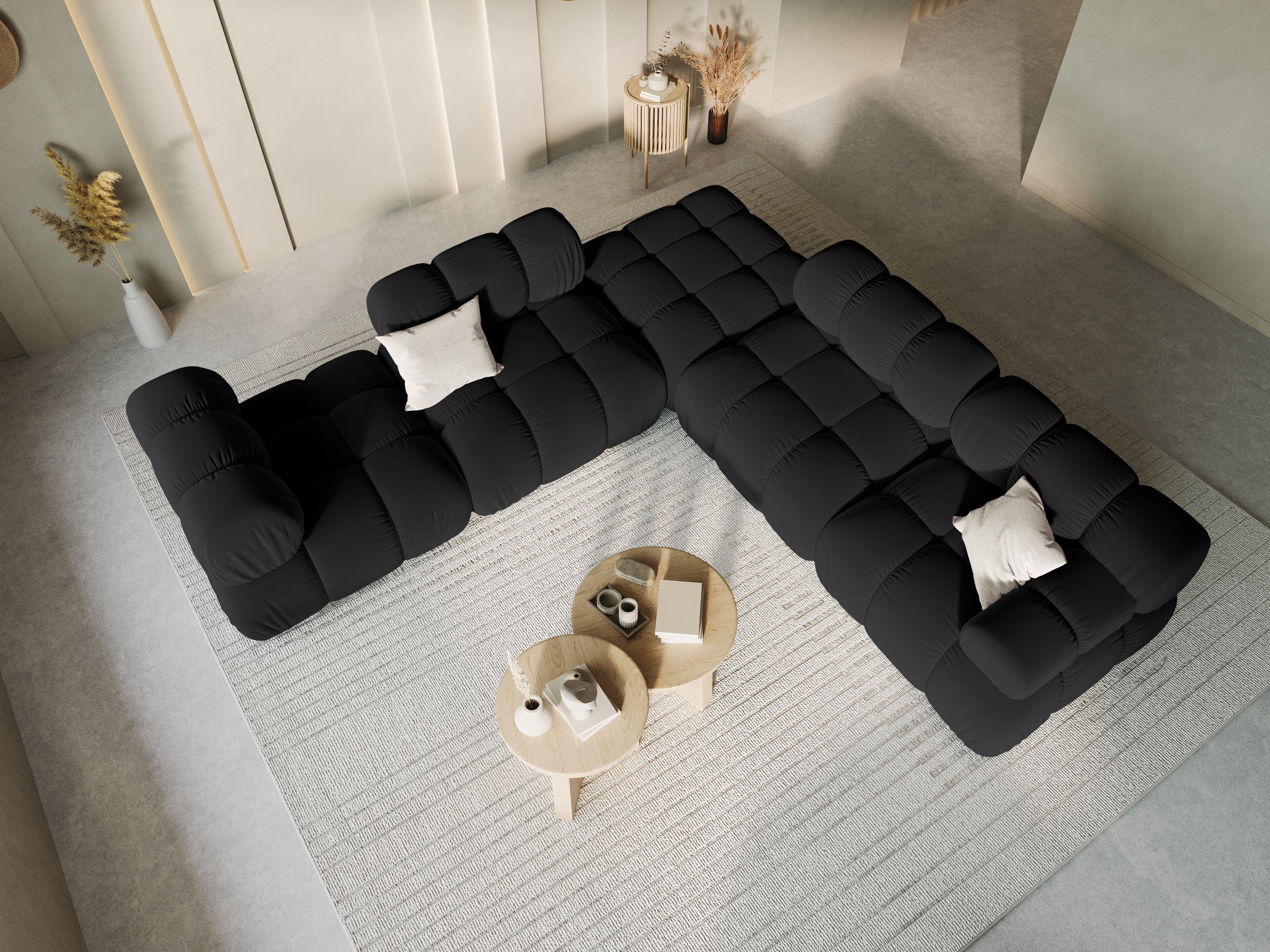 Sofa modułowa TROPEA - moduł prawostronny czarny Milo Casa Eye on Design