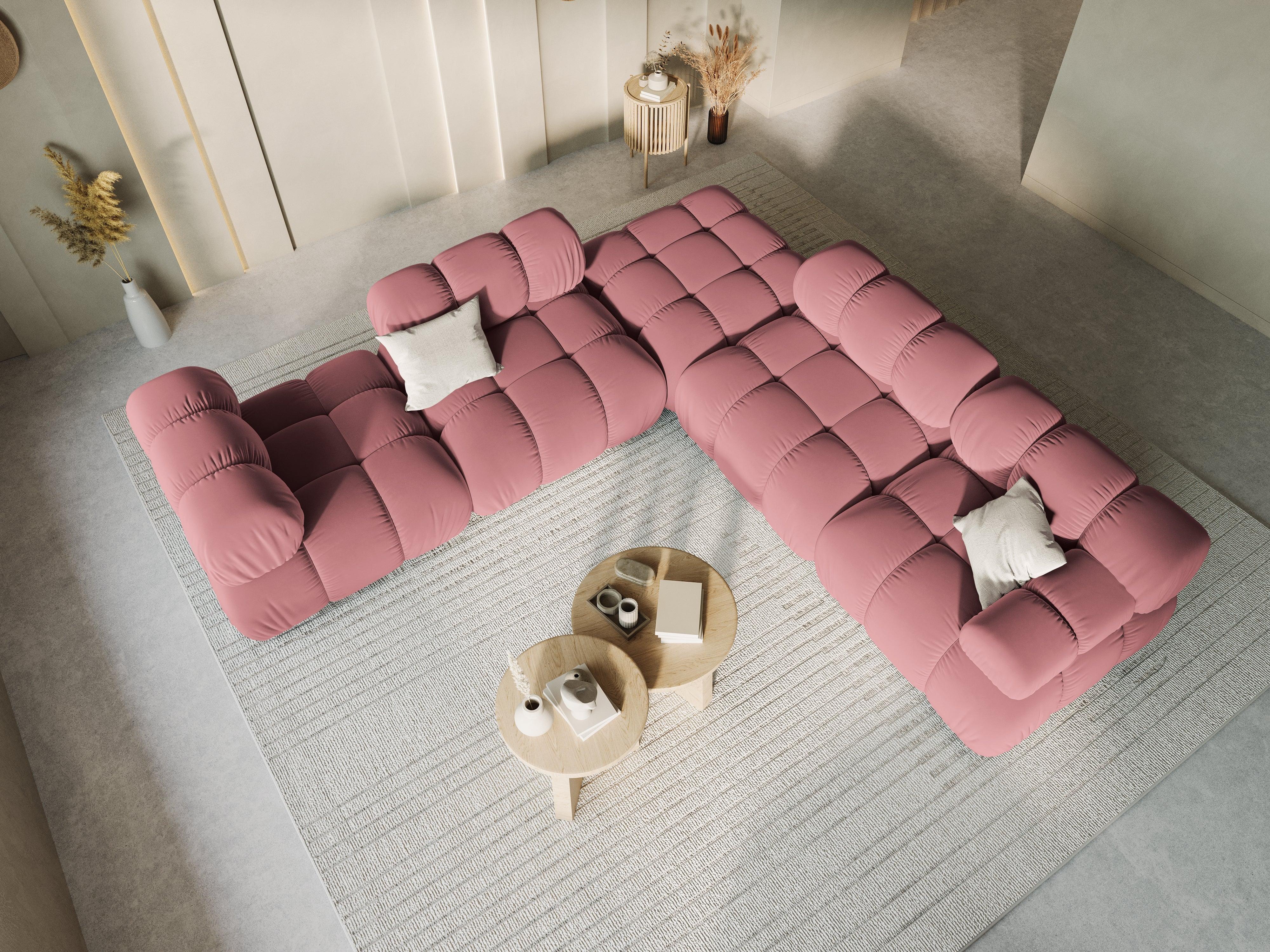 Sofa modułowa TROPEA - moduł prawostronny różowy Milo Casa Eye on Design