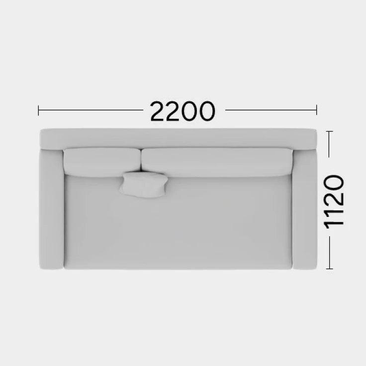 Sofa MYSTIC Rosanero 220x112 cm Grupa 0 Eye on Design