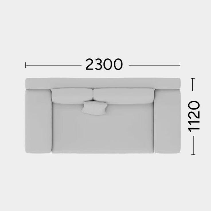 Sofa MYSTIC Rosanero 230x112 cm Grupa 0 Eye on Design