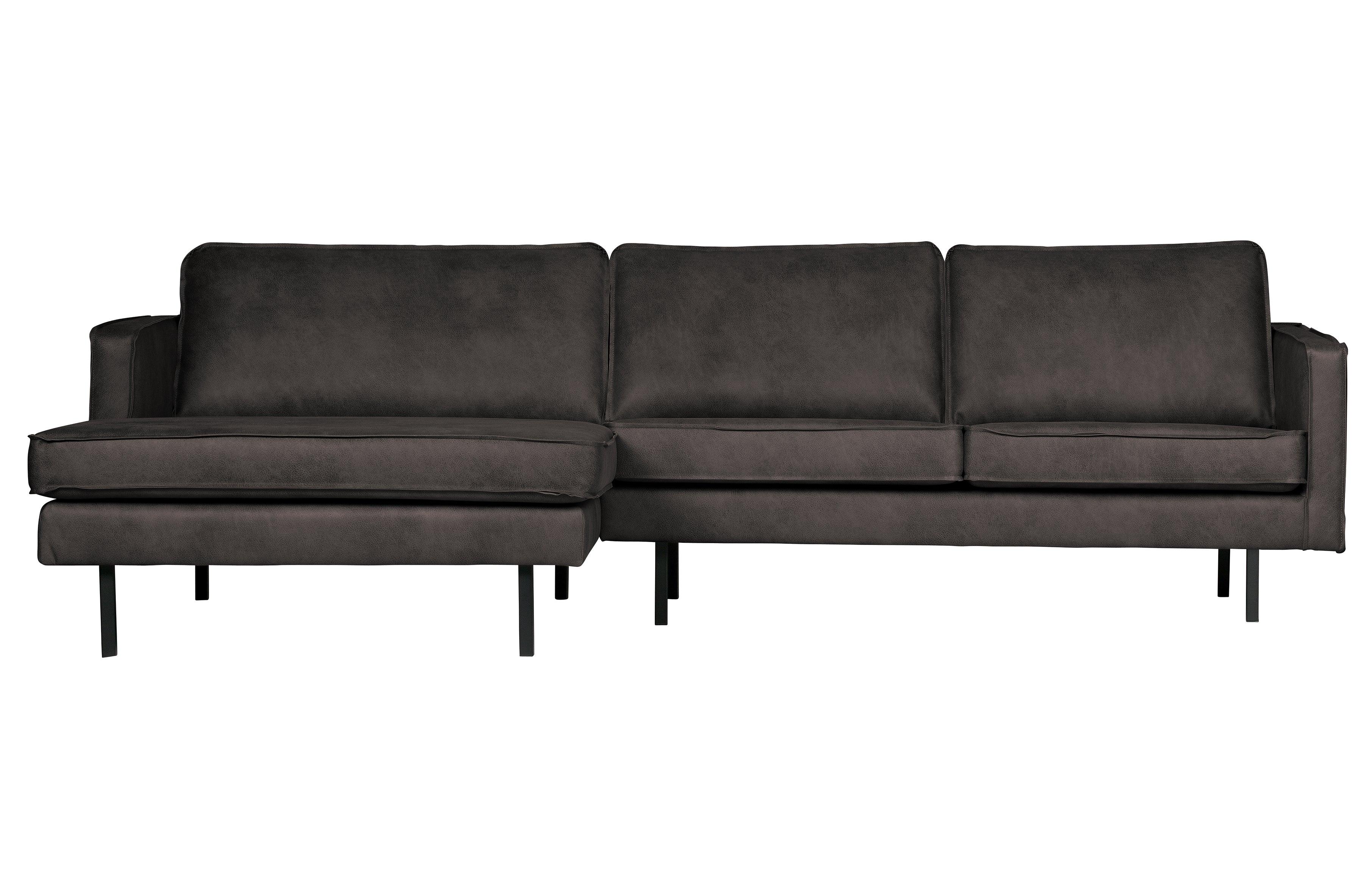 Sofa narożna lewostronna skórzana RODEO czarny Be Pure Eye on Design