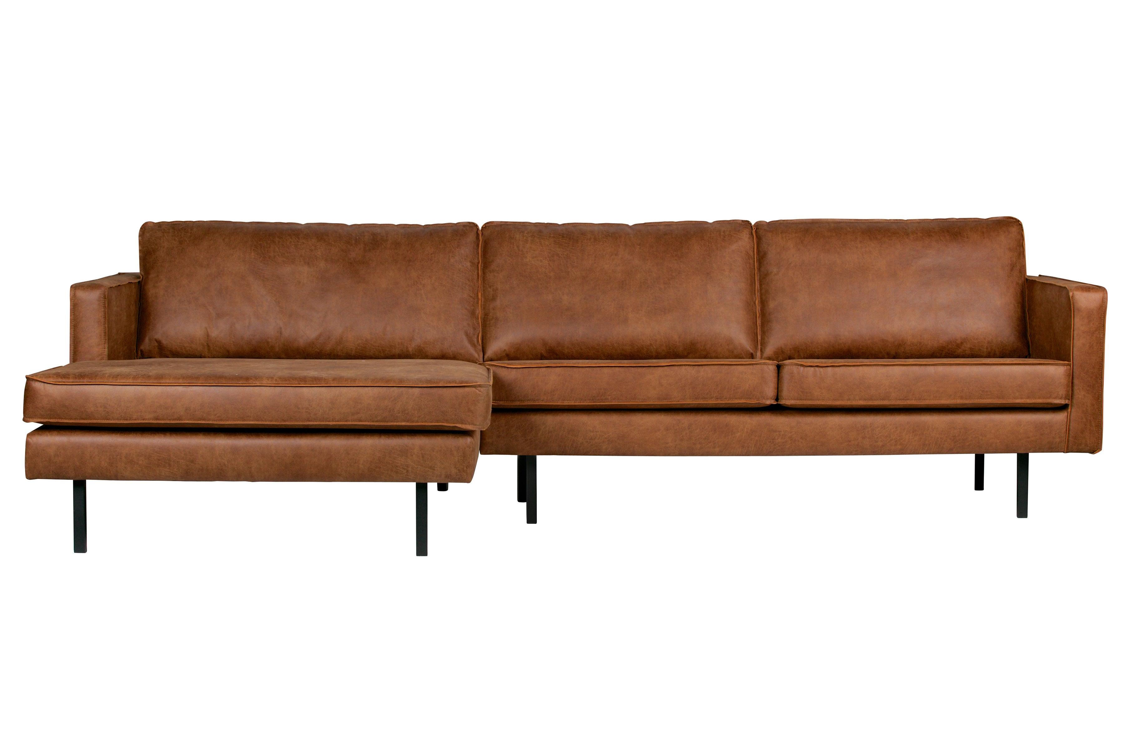Sofa narożna lewostronna skórzana RODEO koniakowy Be Pure Eye on Design