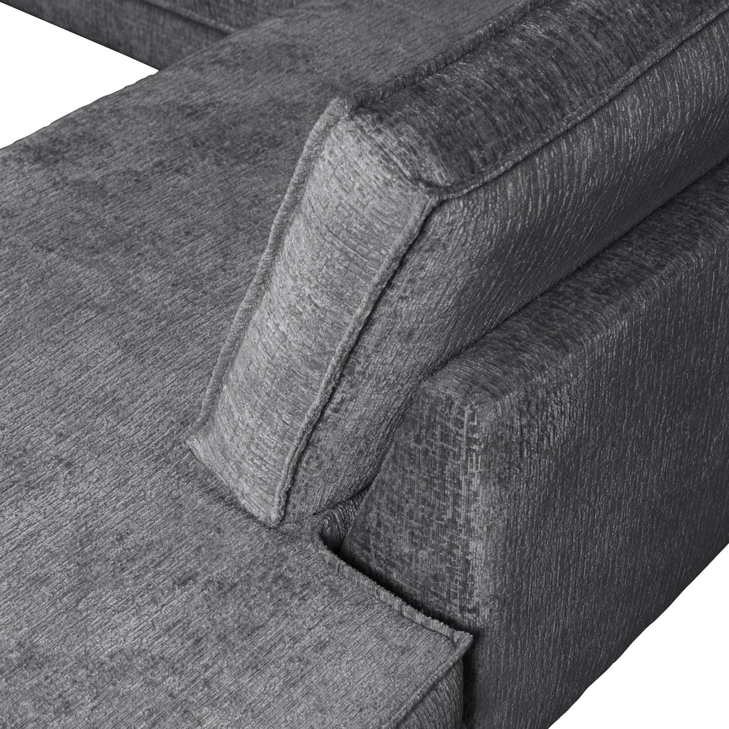 Sofa narożna welurowa lewostronna RODEO ciemnoszary Be Pure Eye on Design