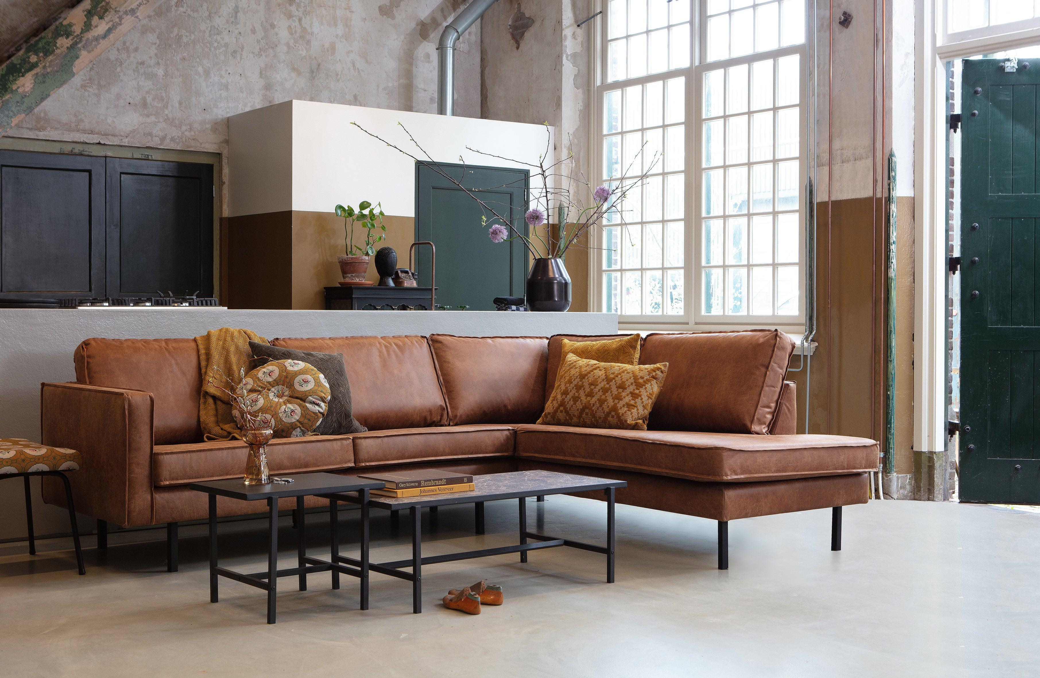 Sofa narożna welurowa prawostronna RODEO ciemnoszary Be Pure Eye on Design