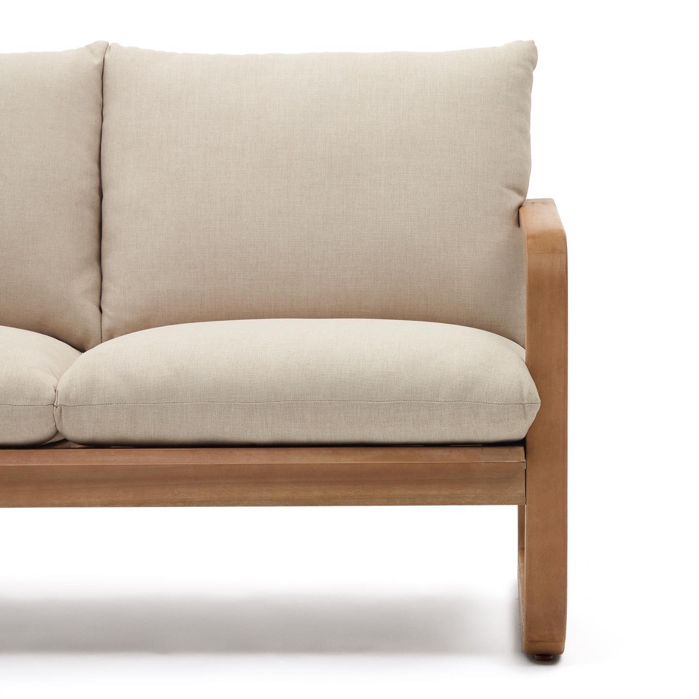 Sofa ogrodowa 2-osobowa SACALETA lite drewno eukaliptusowe La Forma Eye on Design